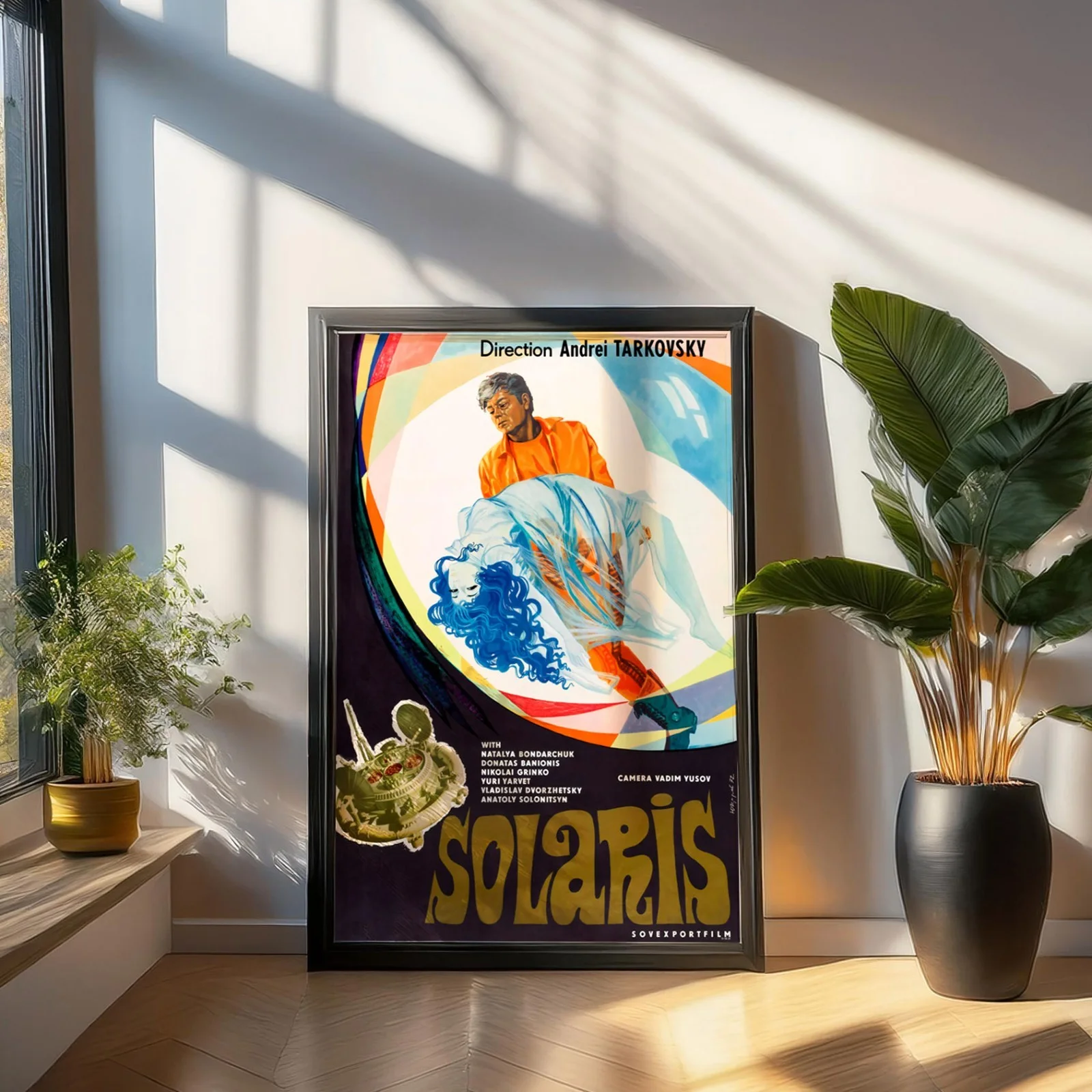 Solaris - 1972 Avant Garde / Sci-Fi Restored 27.2" x 41" US One Sheet Poster, изображение 3