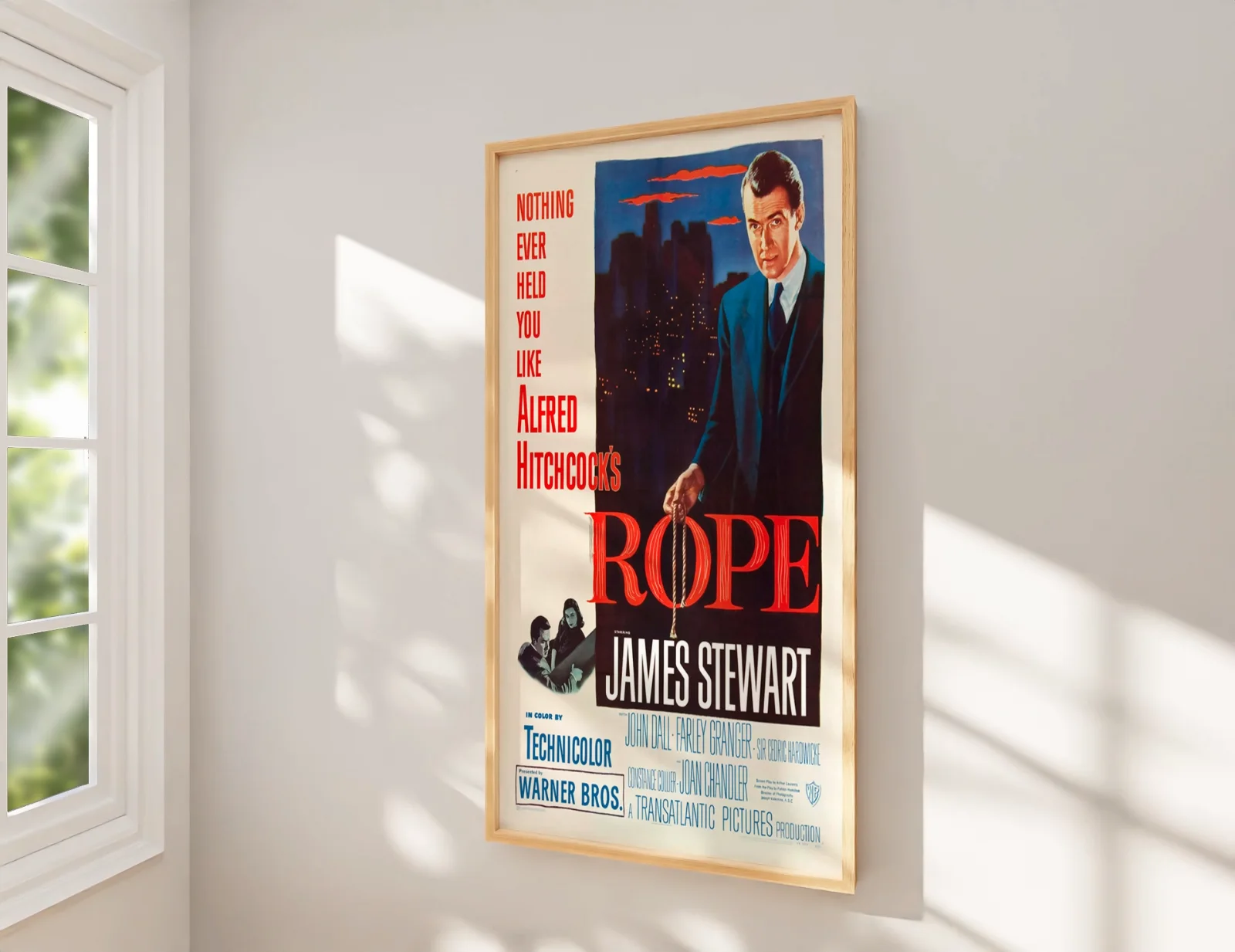 Rope - 1948 Hitchcock Thriller Restored 27.2" x 41" US One Sheet Poster, image 2