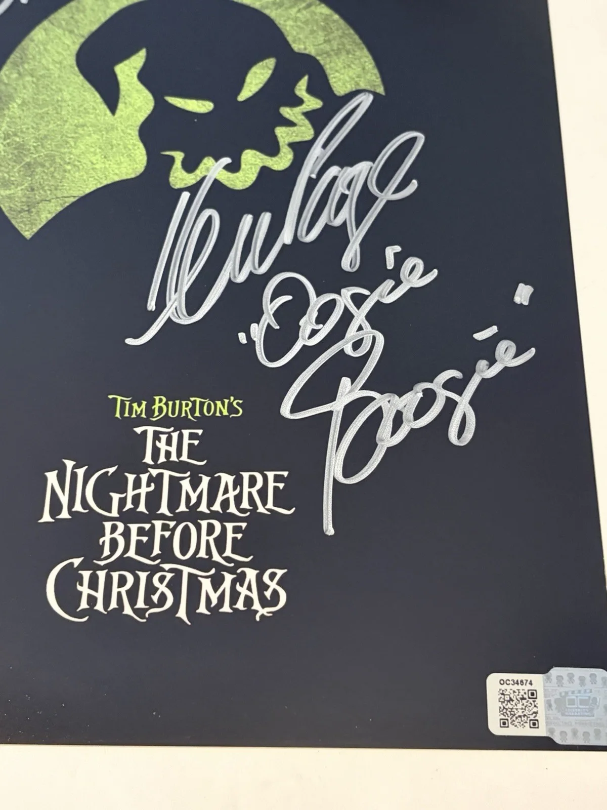 Ken Page — Ken Page Signed 8x10 Oogie Boogie Photo The Nightmare Before Christmas Certified, image 2