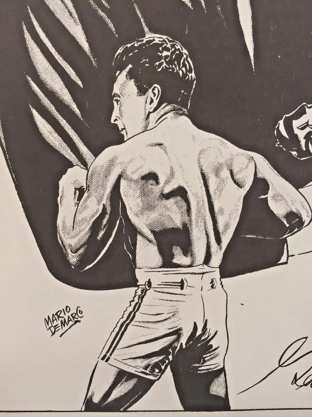 Vintage Mario DeMarco Cowboy Print Signed by George O'Brien, image 5