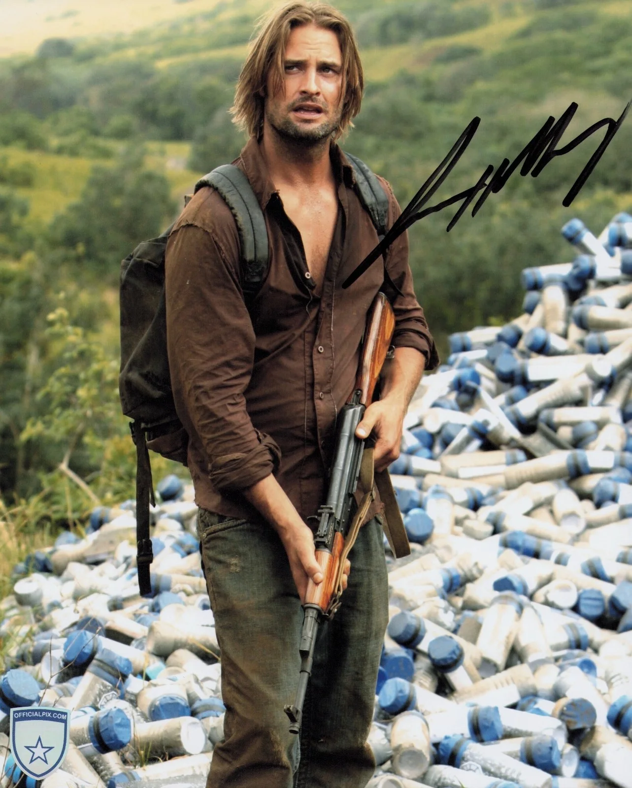 Josh Holloway — Signed Josh Holloway Lost James "Sawyer" Ford 8x10 w/ Official Pix COA