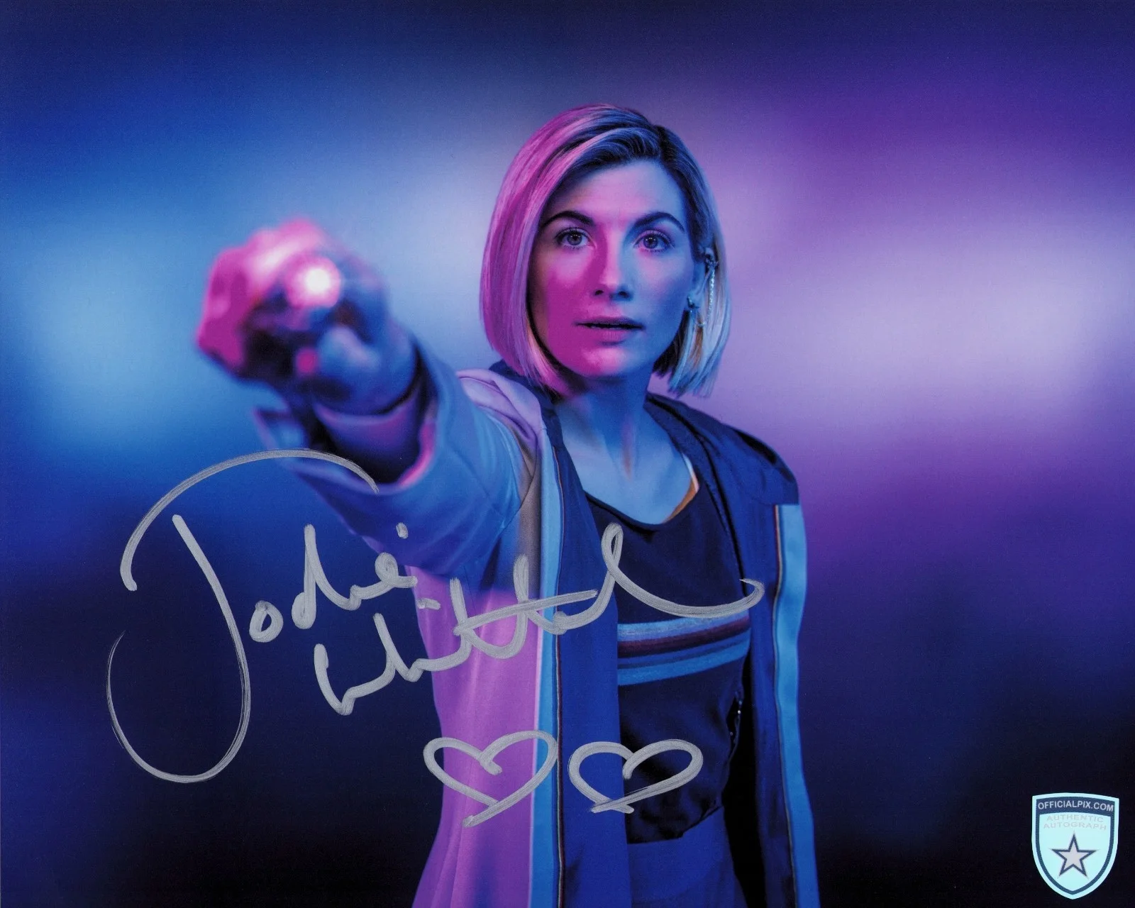 Jodie Whittaker — Signed Jodie Whittaker Doctor Who Dr. Who Autograph 8x10 w/ Official Pix COA