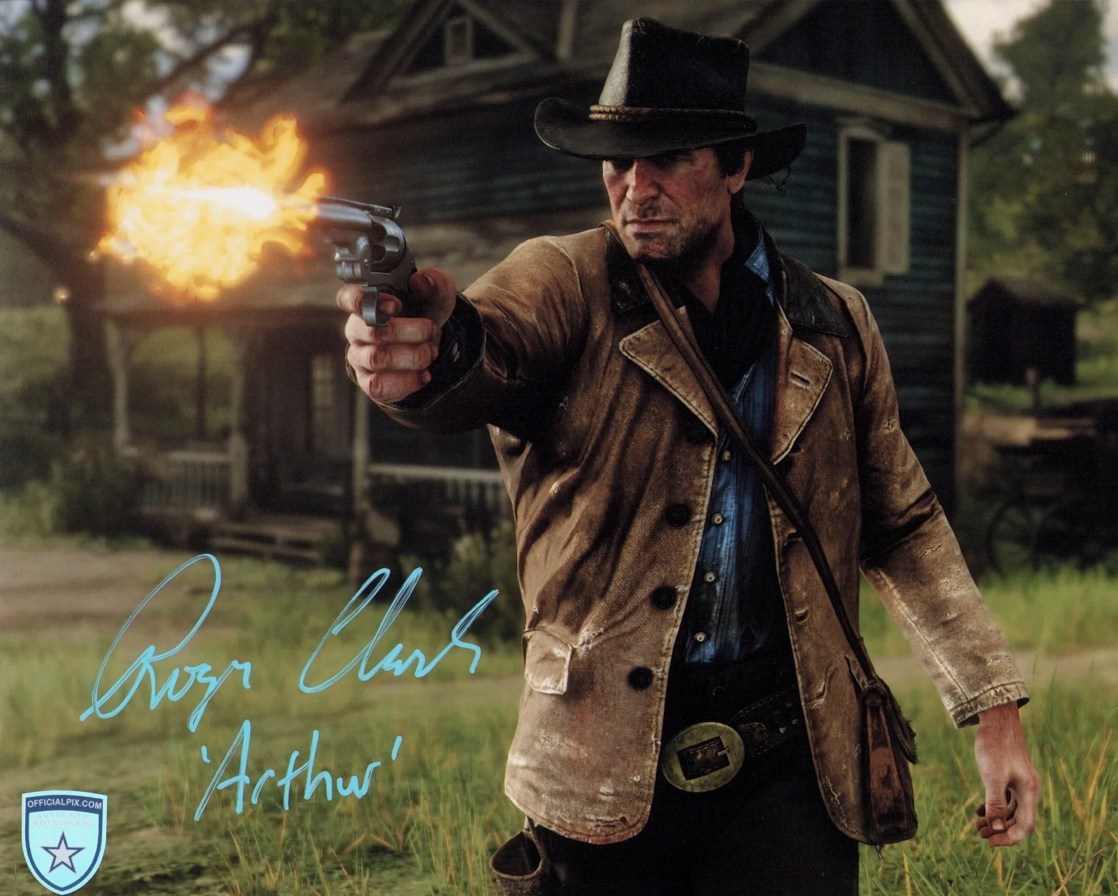 Roger Clark — Signed Roger Clark Red Dead Redemption Arthur Morgan 8x10 w/ Official Pix COA