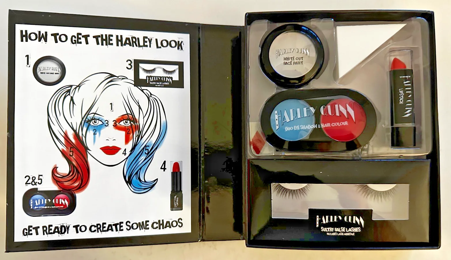 BATMAN - Harley Quinn Lot. Notebook, Make Up Set, Wrist Bands. All New Unused, изображение 4