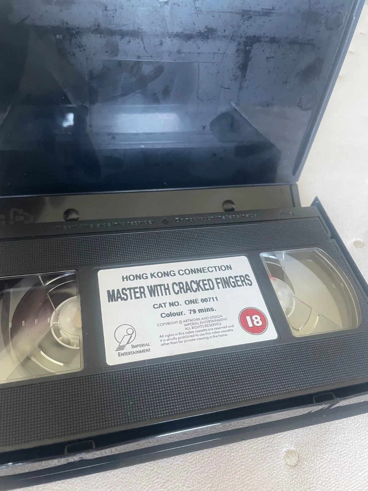 MASTER WITH CRACKED FINGERS JACKIE CHAN VHS CASSETTE PAL KUNG FU MARTIAL ARTS HK, изображение 3