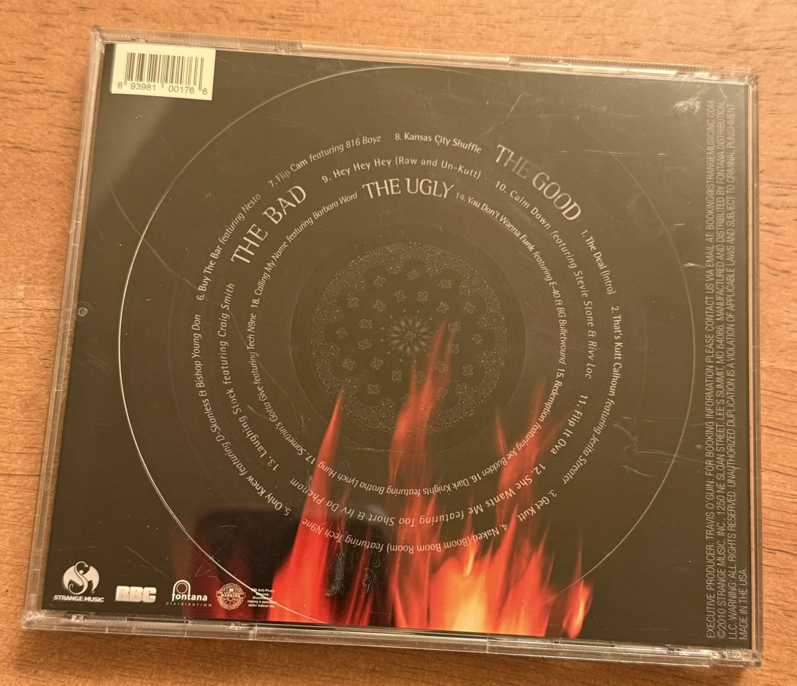 Kutt Calhoun - Raw And Un-Kutt CD SIGNED Tech N9ne Strange Music Hip Hop Rap, изображение 3