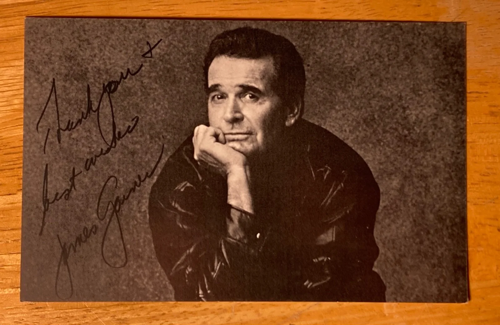 Hand SIGNED James Garner ~5.5x3.5 Photo-Postcard - Maverick, Rockford Files, etc, изображение 2