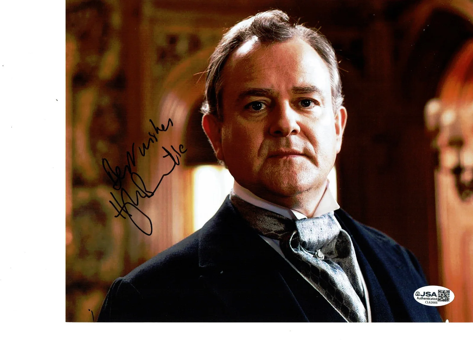 Hugh Bonneville — Hugh Bonneville Downton Abbey autographed color 8x10 nphoto JSA Certified