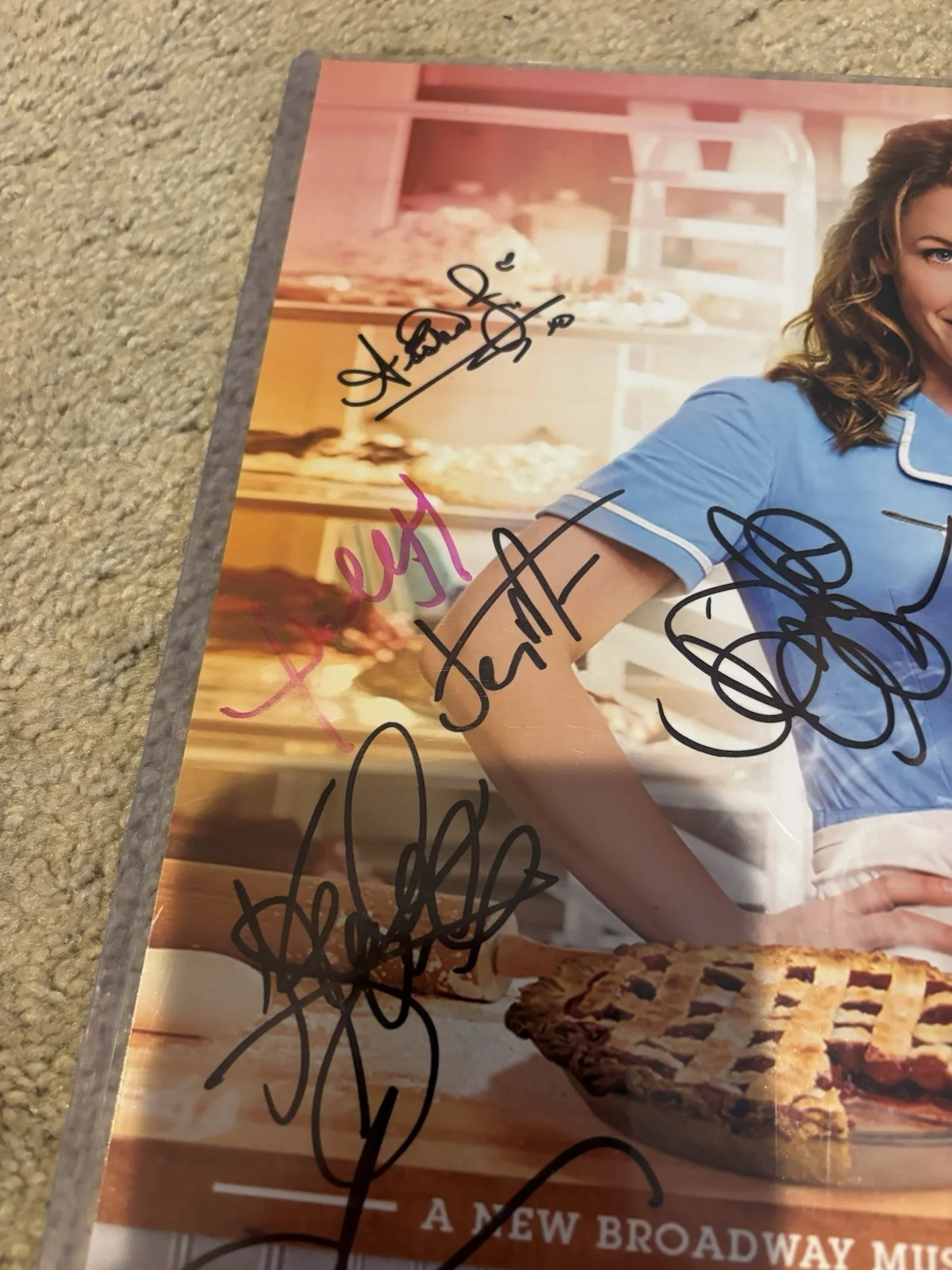 Waitress - Jessie Mueller -Broadway SIGNED CAST COLOR PHOTO 11X14? COA, изображение 5