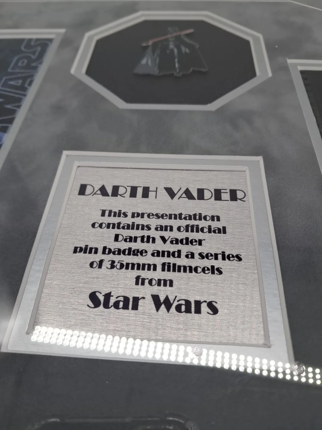 Darth Vader Presentation Badge 35mm Film Cell 158/750 Limited Edition, image 4