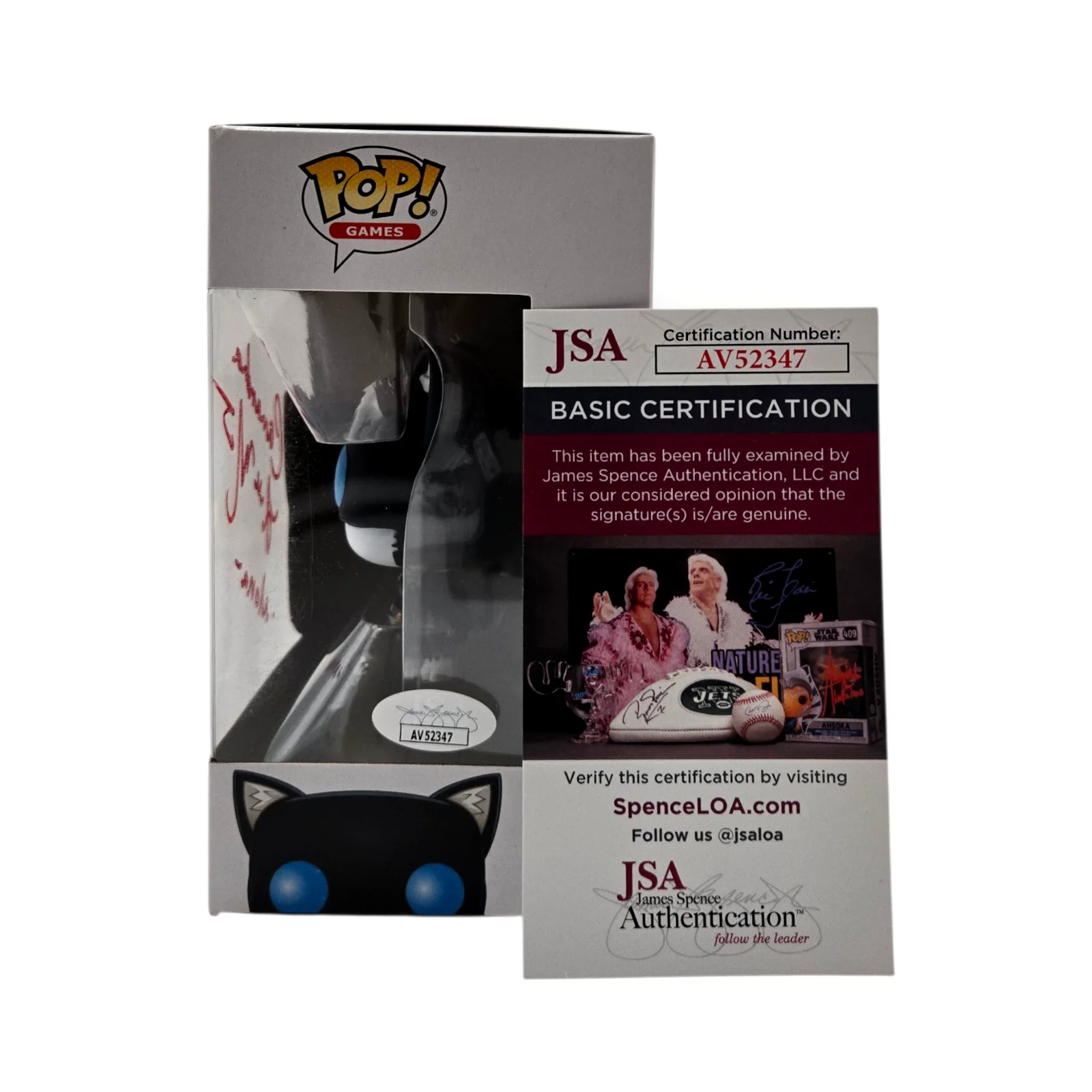 Cassandra Lee Morris — Cassandra Lee Morris Signed Funko Pop Persona 5 Mona Autograph JSA COA 347, image 2