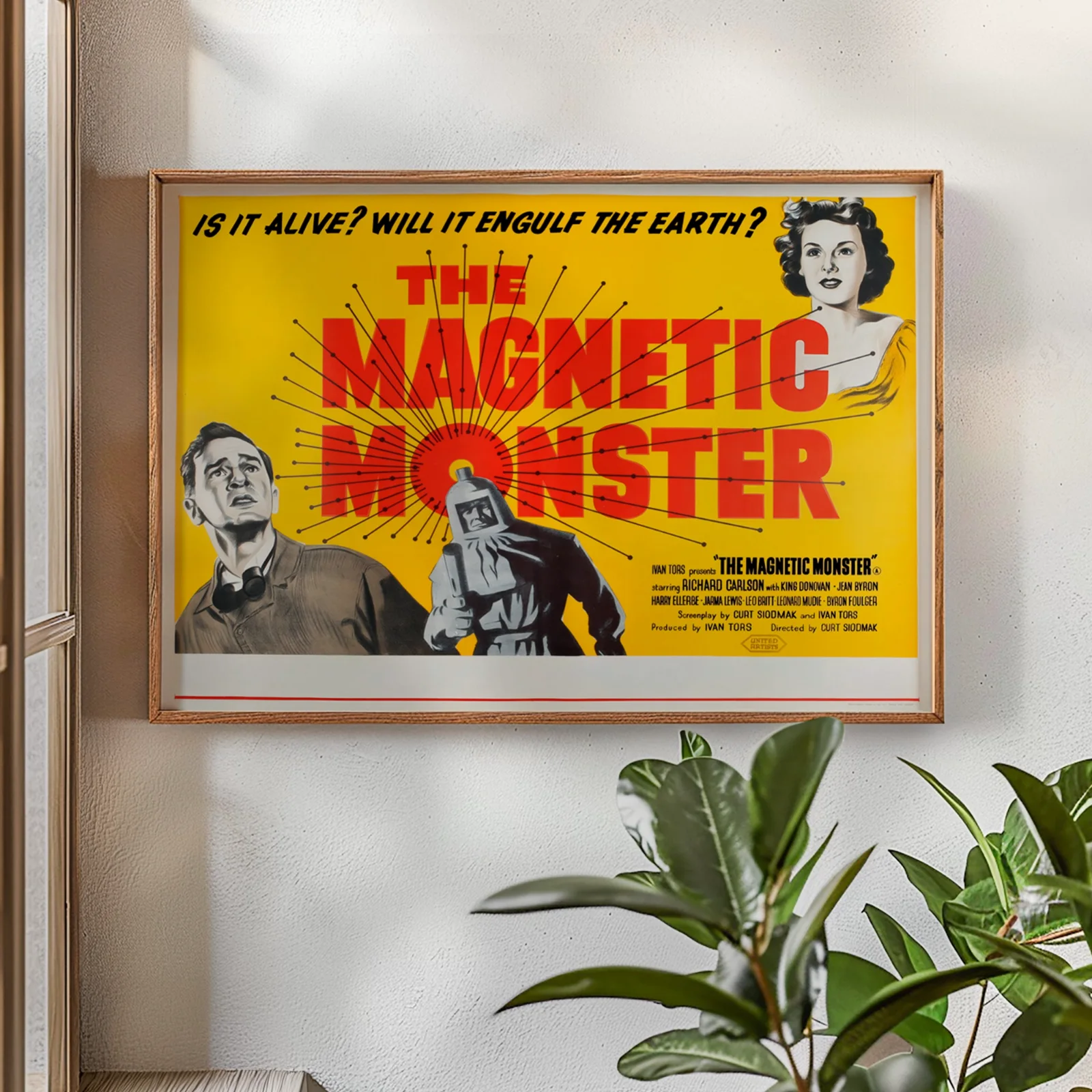 The Magnetic Monster - 1953 Sci-Fi / Fantasy Restored 30" x 40" UK Quad Poster, изображение 2