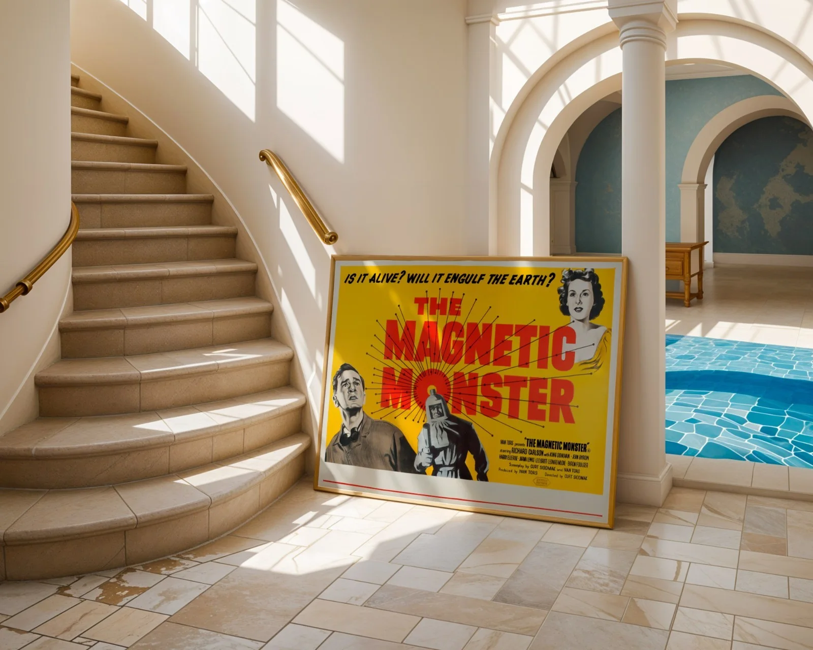 The Magnetic Monster - 1953 Sci-Fi / Fantasy Restored 30" x 40" UK Quad Poster, изображение 4