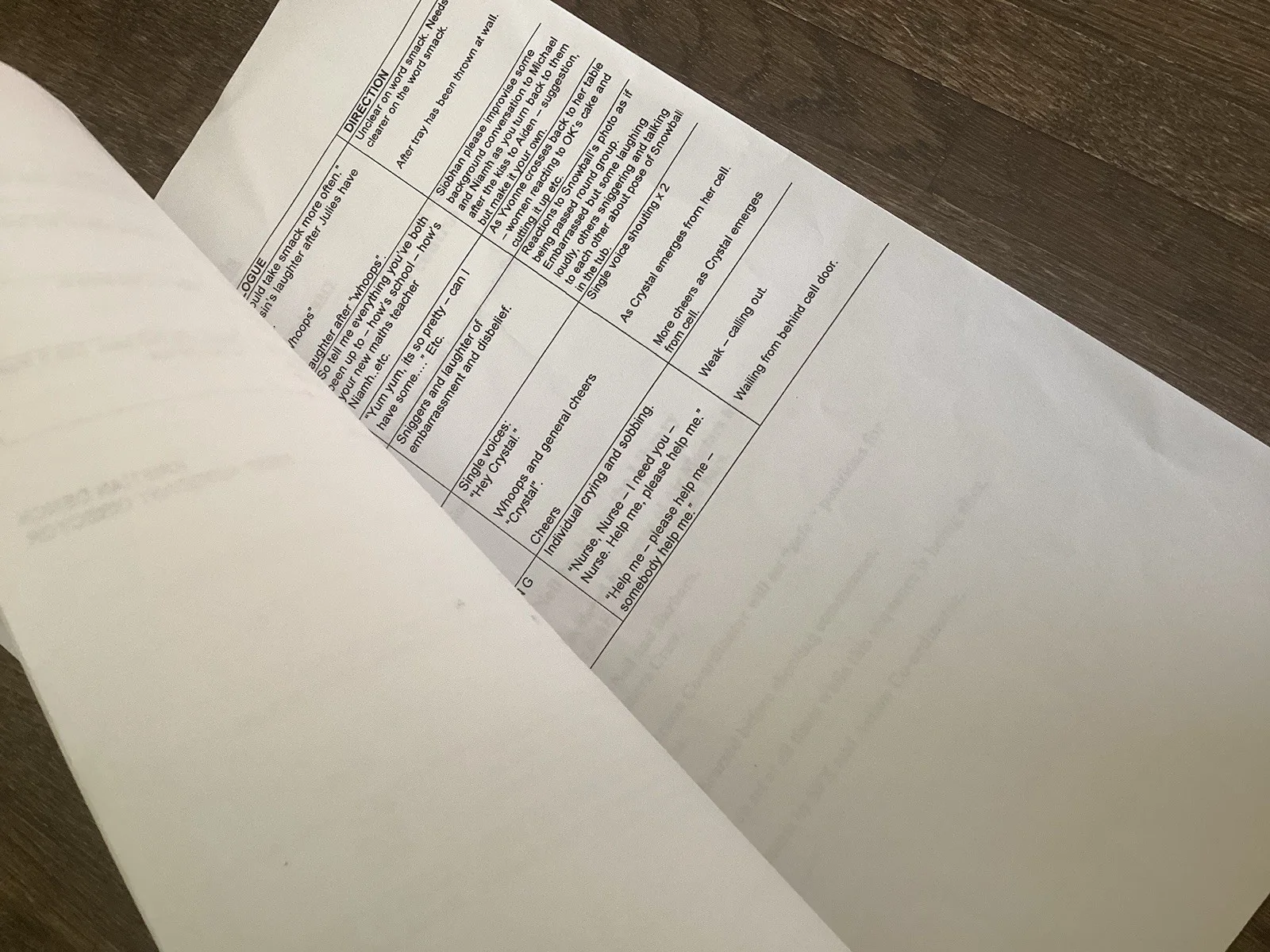 BAD GIRLS 28 February 2002 S4 TV Filming Production Call Sheet Set & Information, изображение 4