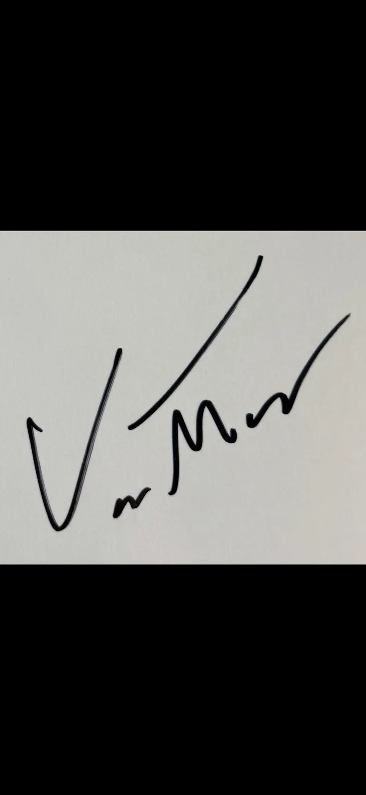 Vincent Mason Signed Autographed “Hell Is A Dance Floor” Lyric Sheet, image 2