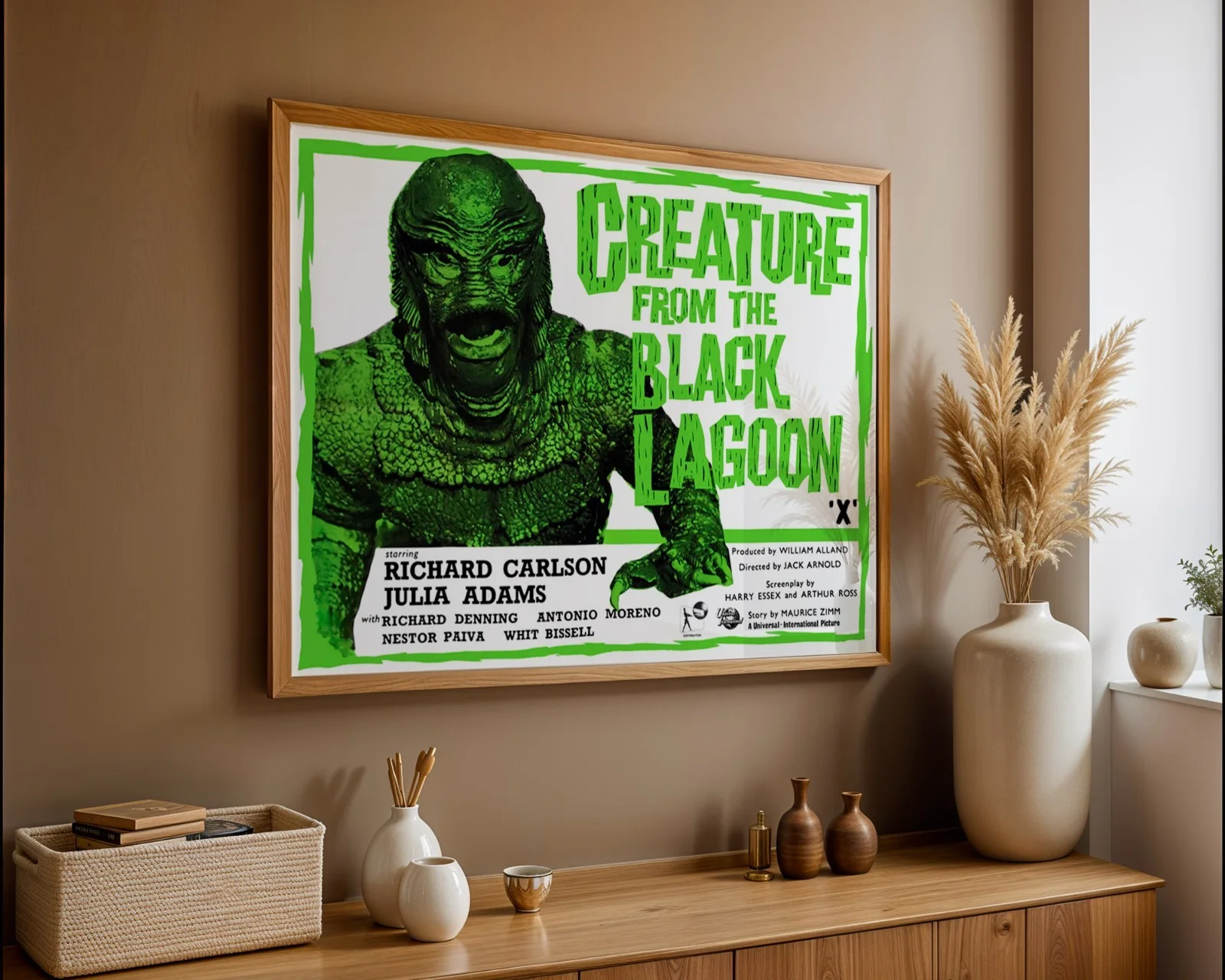 Creature from the Black Lagoon - 1954 Sci-Fi Restored 30" x 40" UK Quad Poster, изображение 3