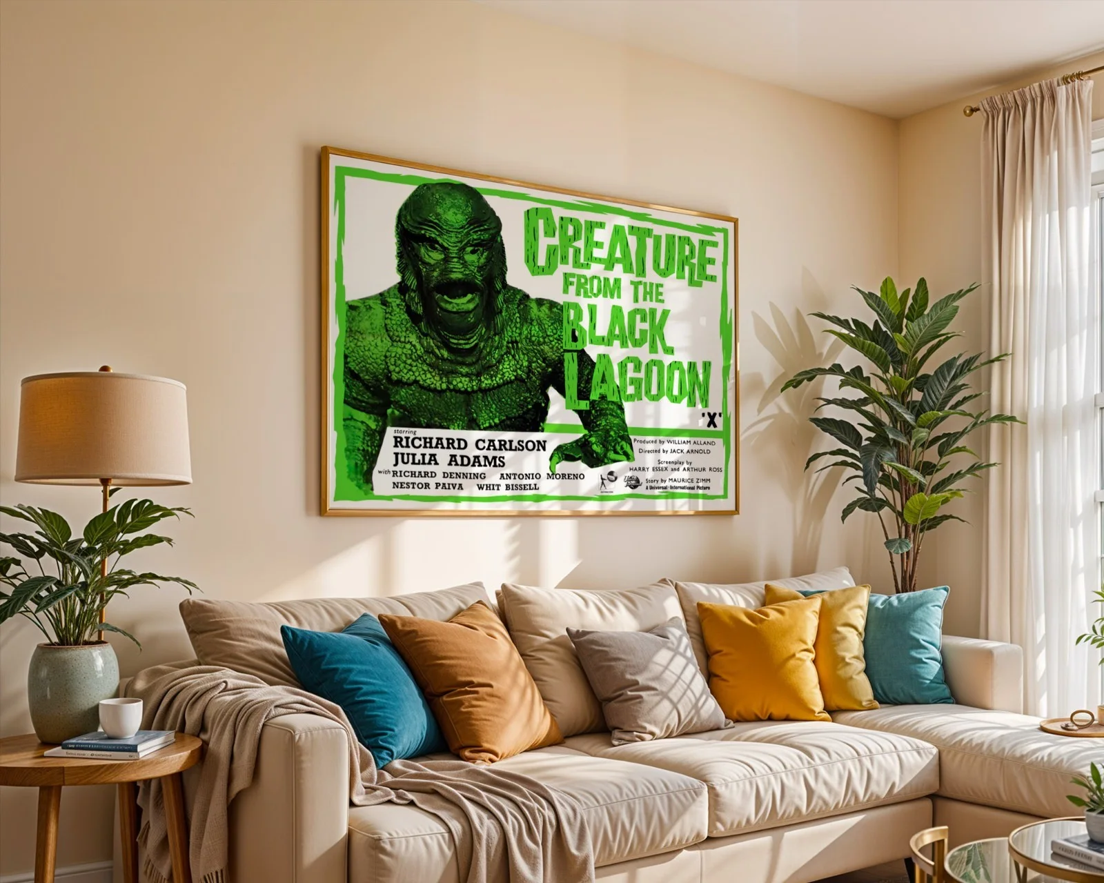 Creature from the Black Lagoon - 1954 Sci-Fi Restored 30" x 40" UK Quad Poster, изображение 5