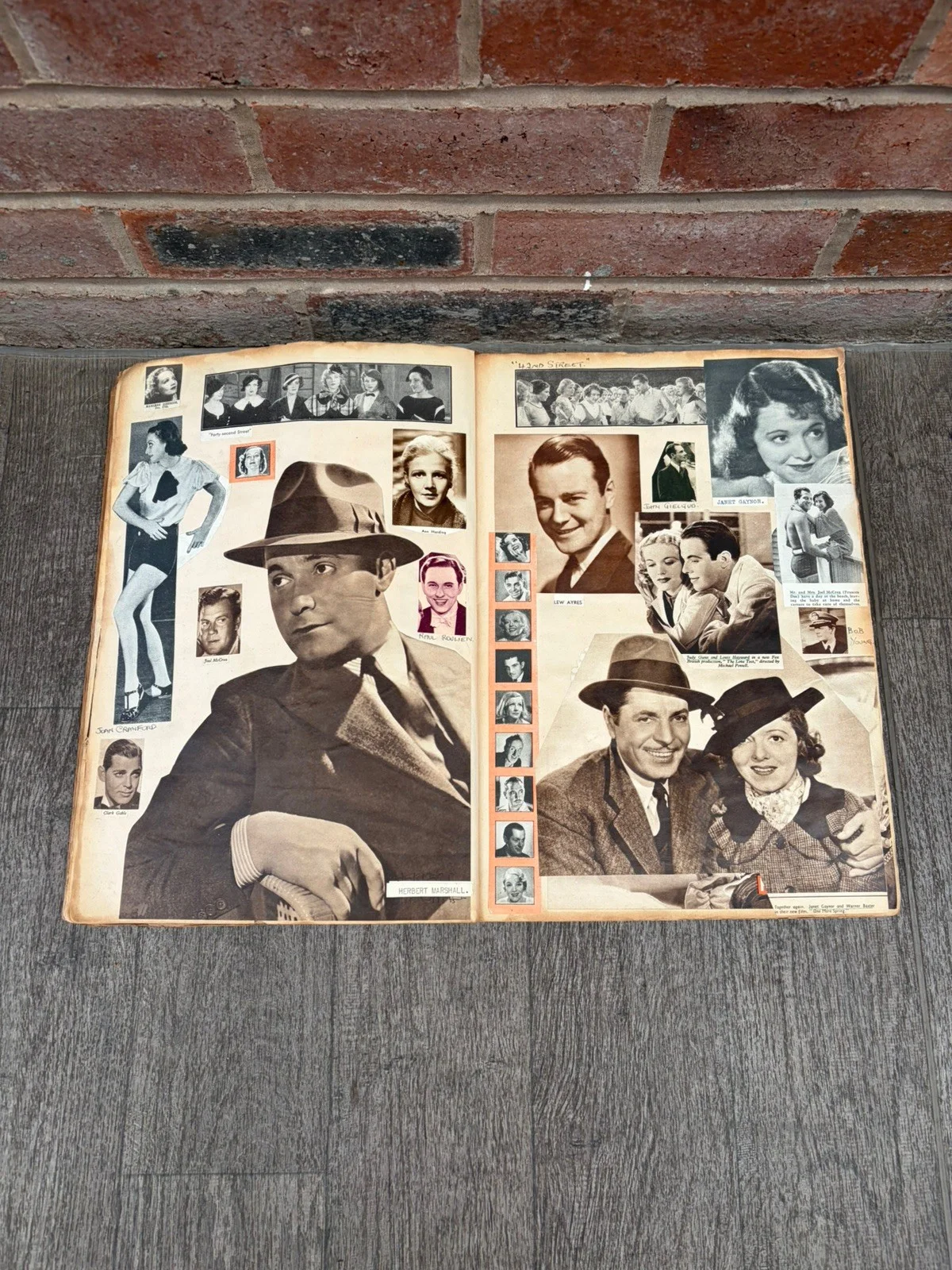 1934-1935 Film Star Scrapbook – Hepburn, Dietrich, Garbo etc Classic Hollywood, изображение 4