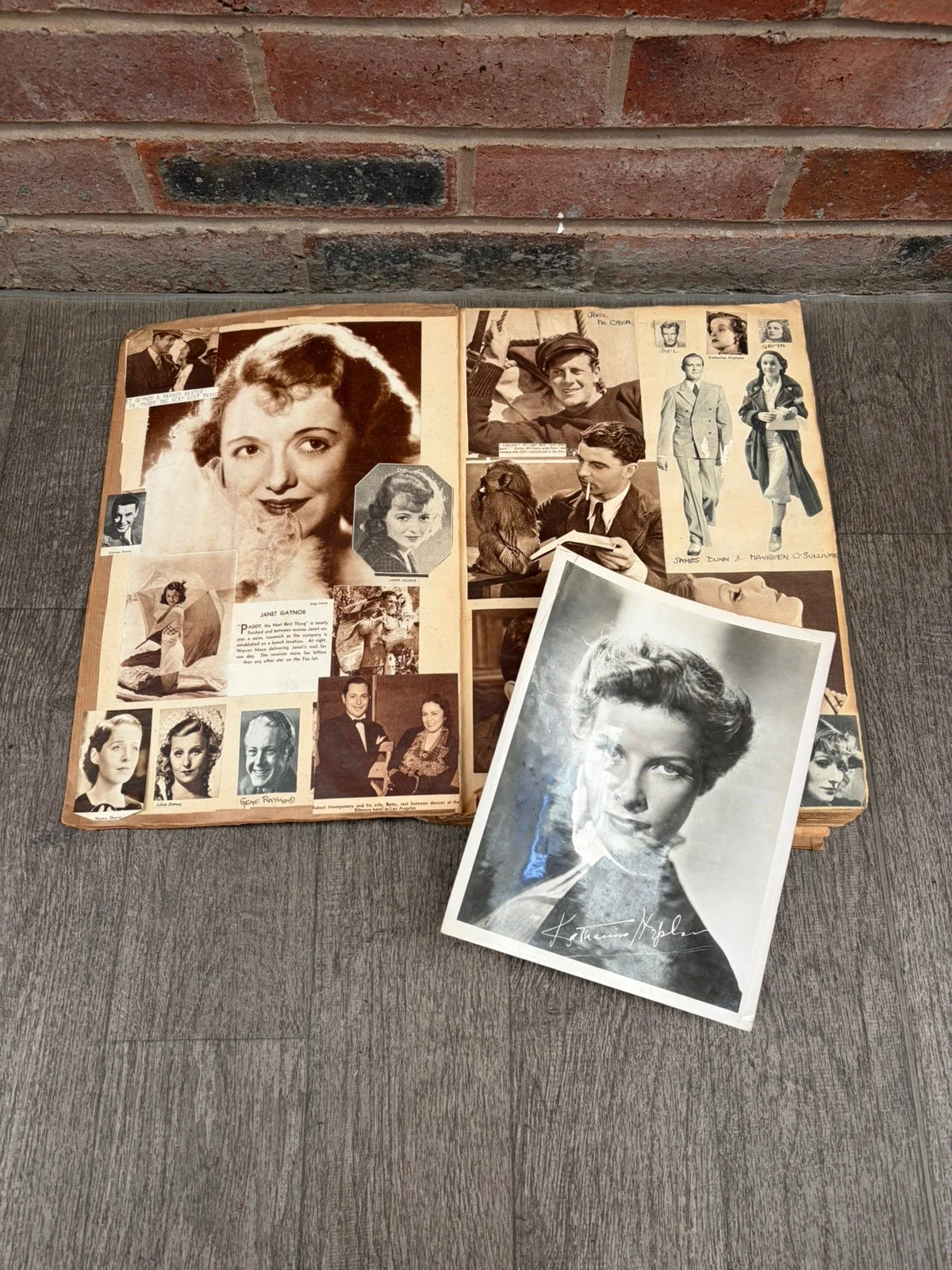 1934-1935 Film Star Scrapbook – Hepburn, Dietrich, Garbo etc Classic Hollywood, изображение 5