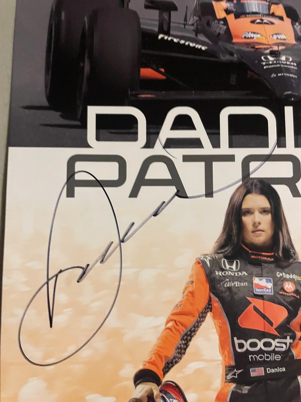 DANICA PATRICK AUTO RACING SIGNED AUTOGRAPHED 8X10 PHOTO, image 2