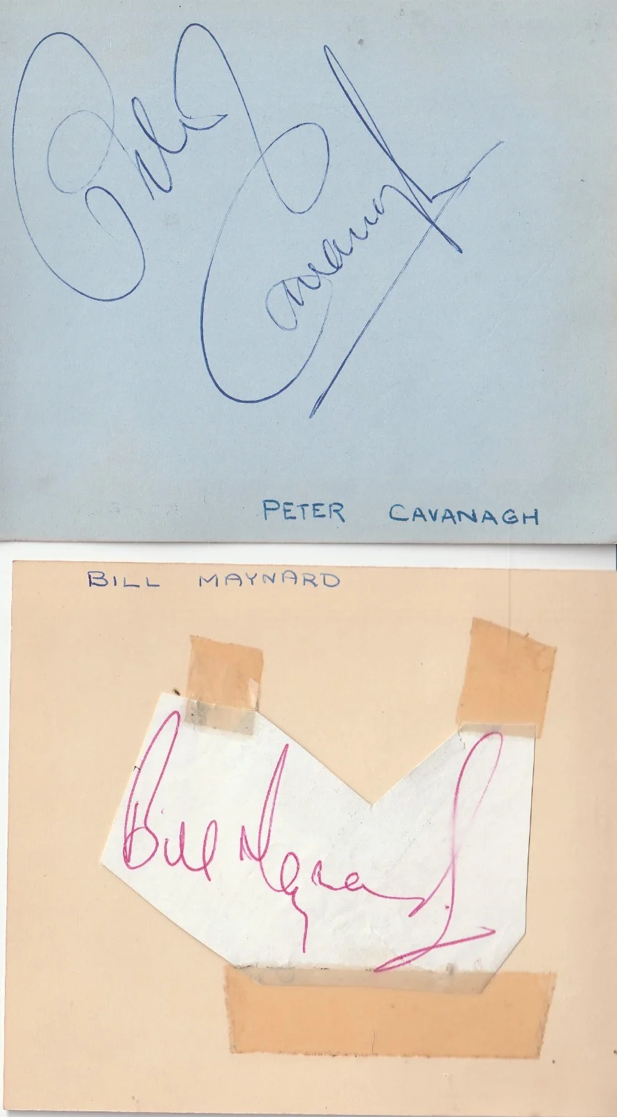 JOB LOT #751-9x1950s Variety signatures-Bill Maynard, Beryl Reid,Alma Cogan etc, изображение 2