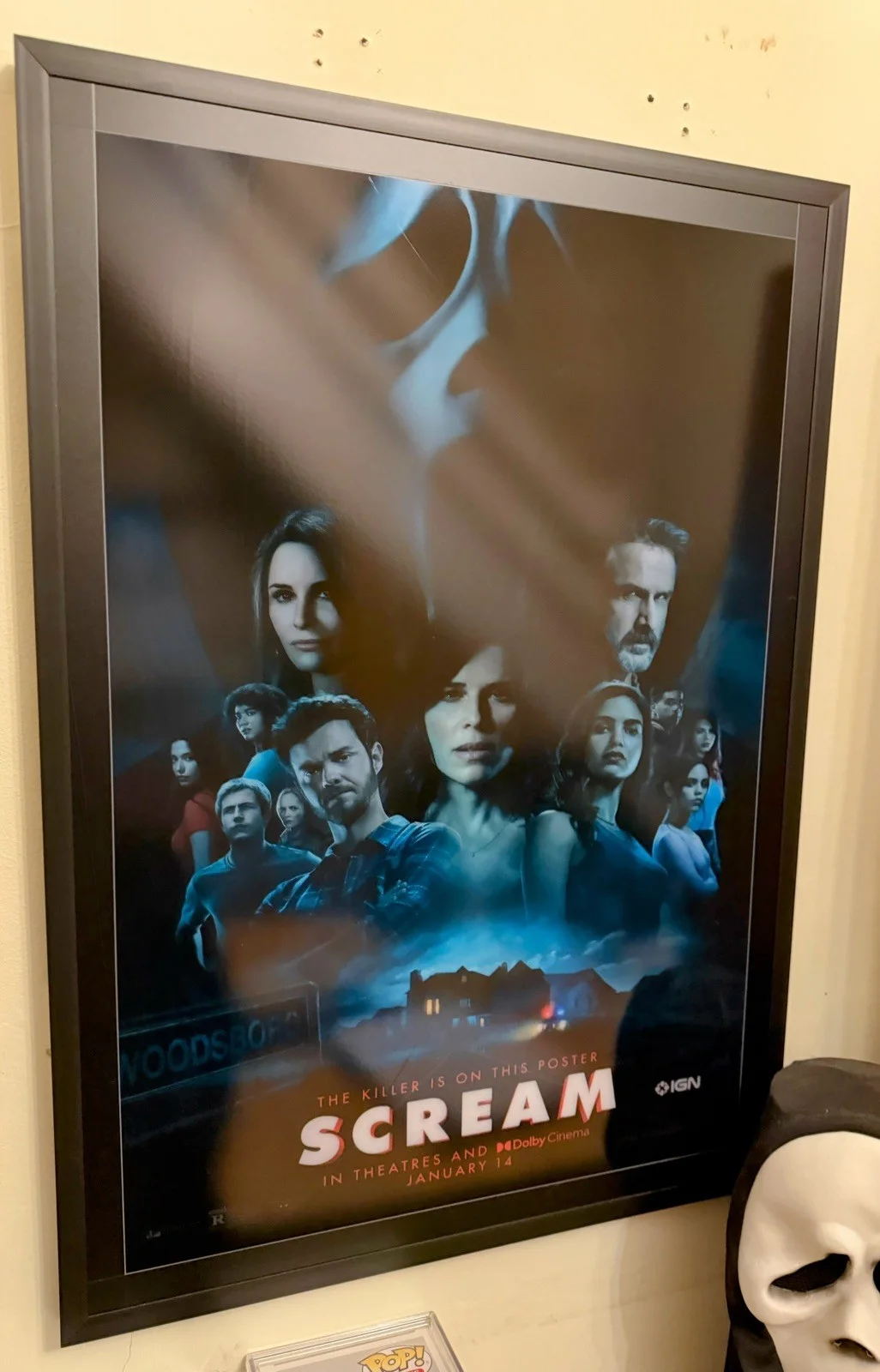Scream Light up movie poster lightbox LED sign homecinema theatre room Ghostface, изображение 3