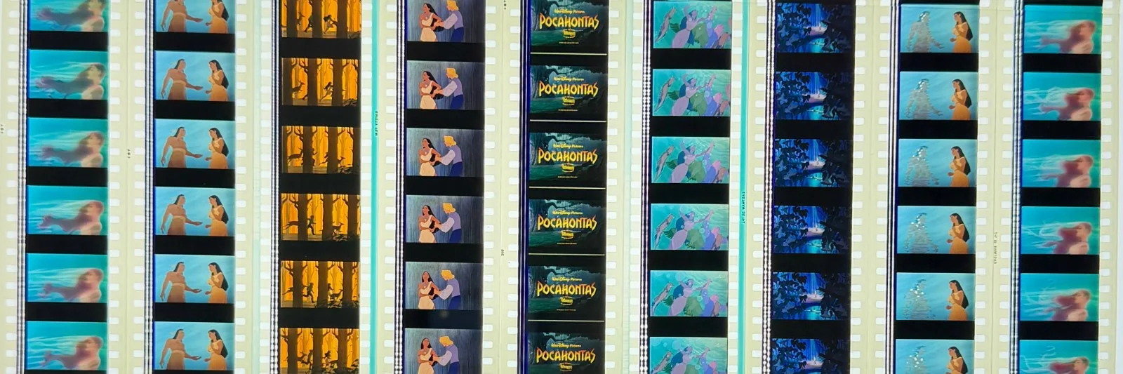 Disney's Pocahontas 1995 Very Rare Vintage Unmounted Genuine 35mm Film Cells, изображение 4