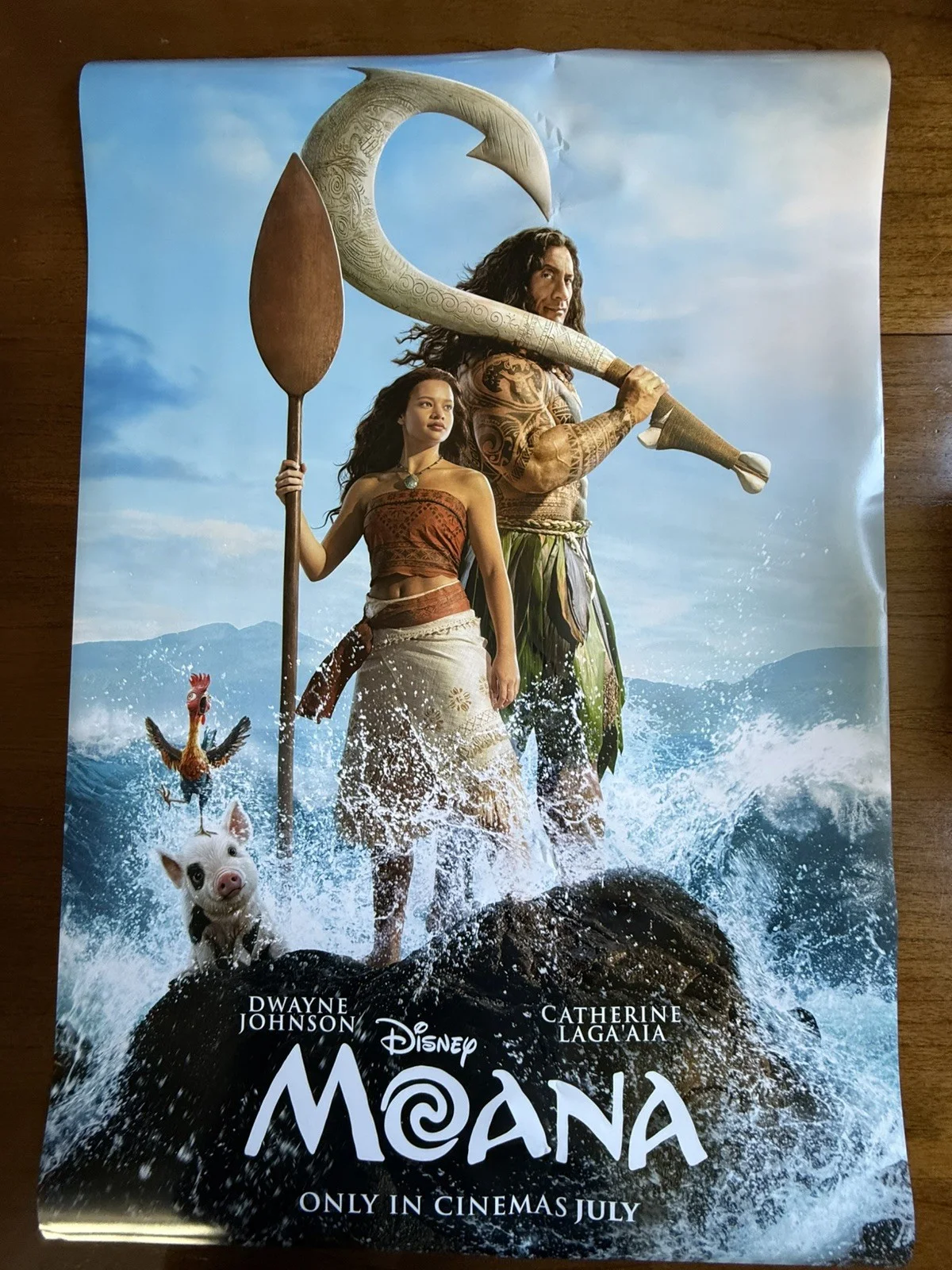 Moana Live Action 2026 Original UK One Sheet Cinema Poster Promotional, изображение 3