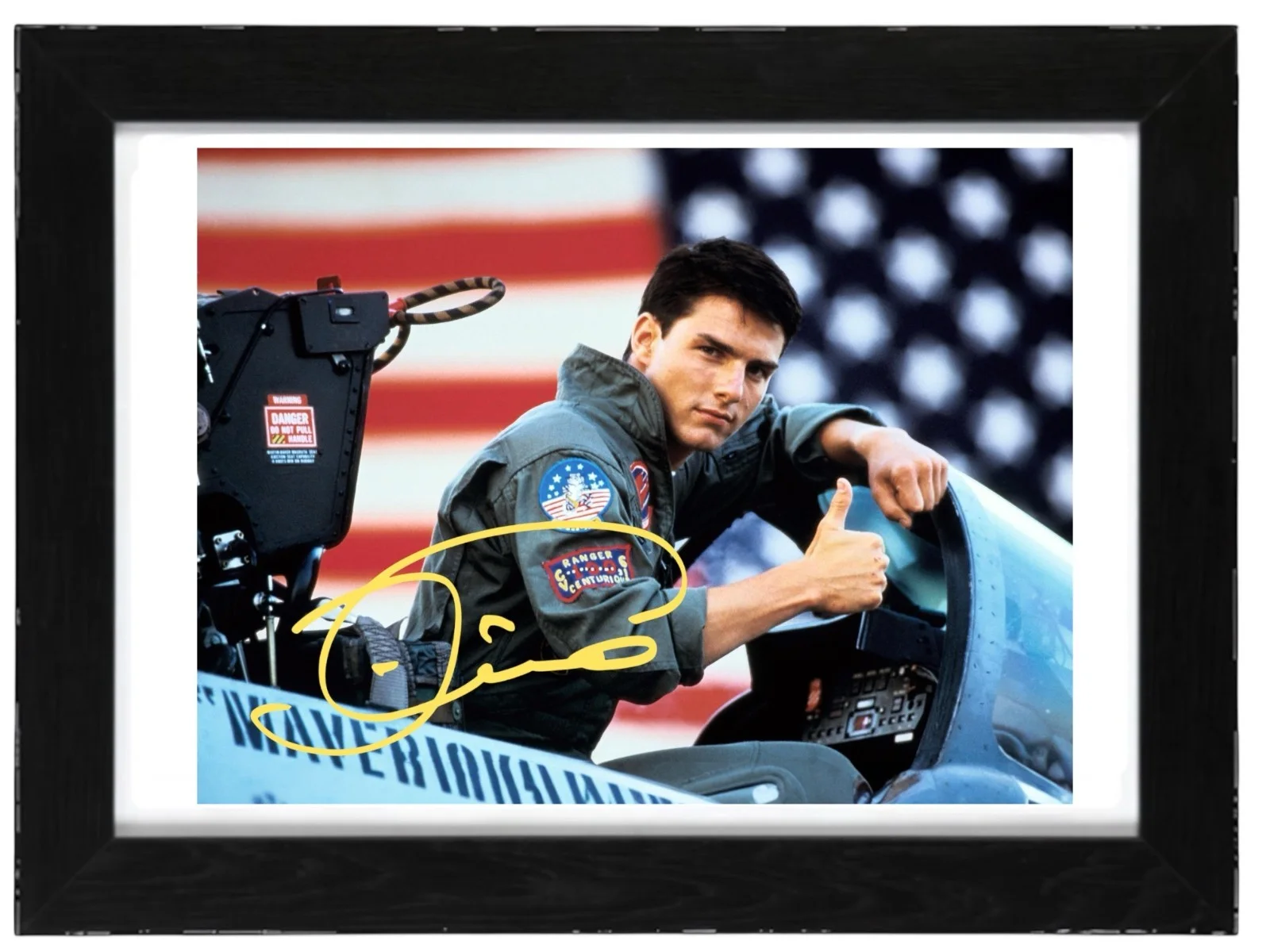 Tom Cruise Signed Autograph PHOTO Pre Print / Framed Film Top Gun, изображение 2