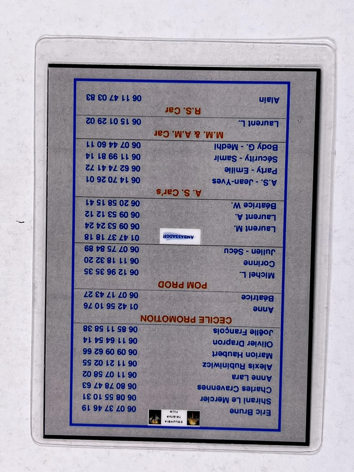 The 6th Day Movie Premiere Pass Arnold Schwarzenegger Original France c.2000, image 2