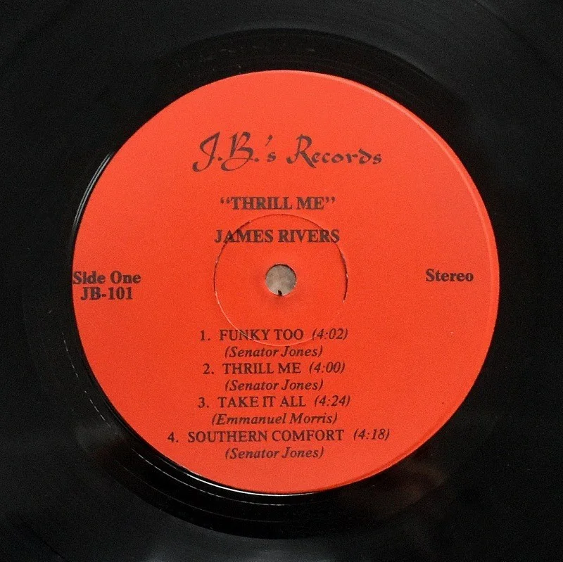 James Rivers - Thrill Me [LP] Rare Groove Deep Funk Classic, изображение 4