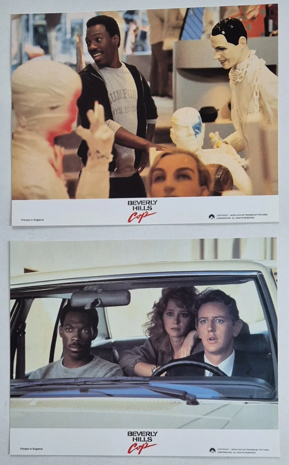 Lobby Card Set 10x8 - 1984 Beverly Hills Cop - Eddie Murphy, Judge Reinhold, изображение 5