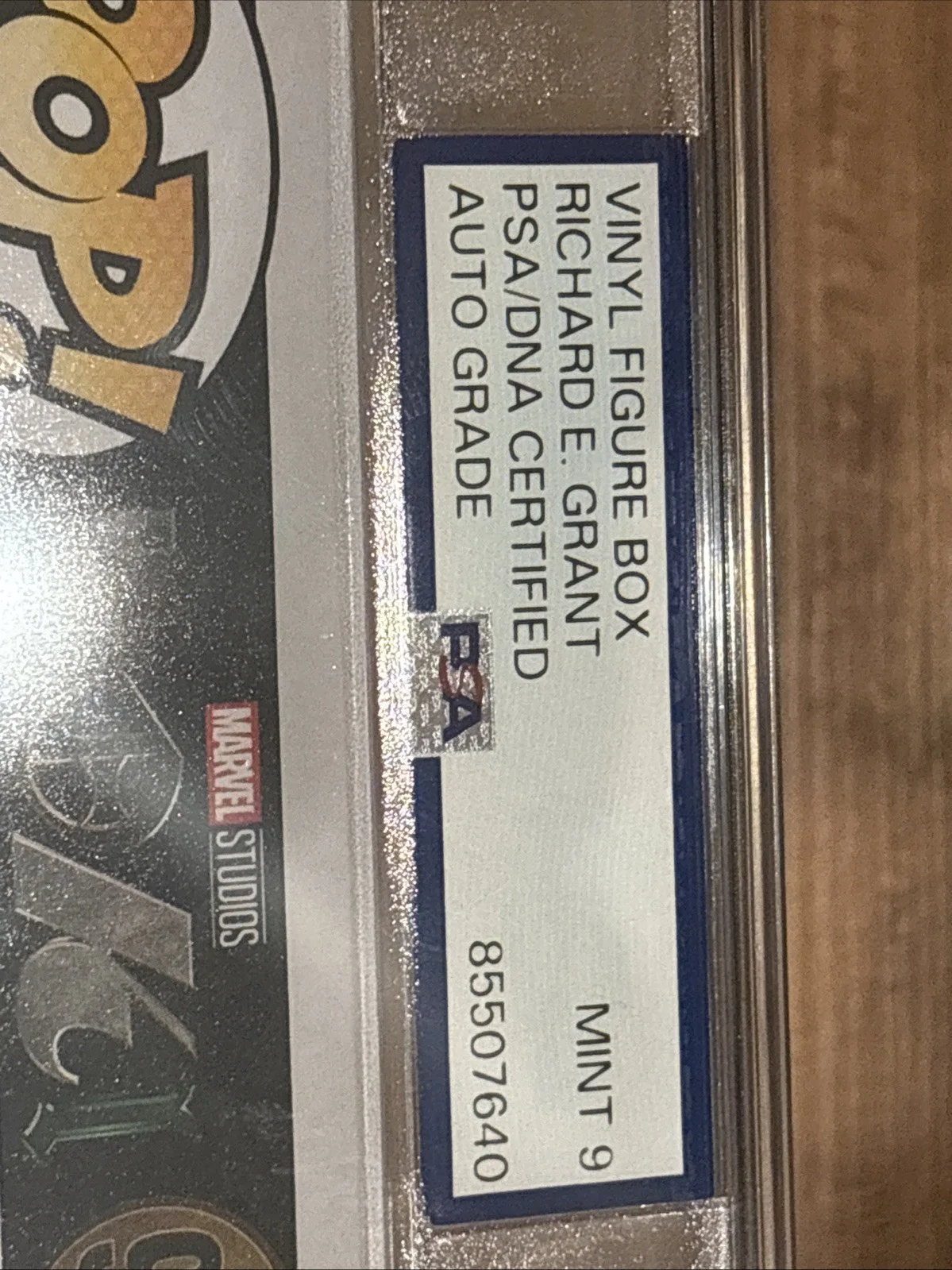 Richard E. Grant — Richard E Grant Signed Funko Pop 902 Classic Loki BAS PSA Encased Authentic, image 2