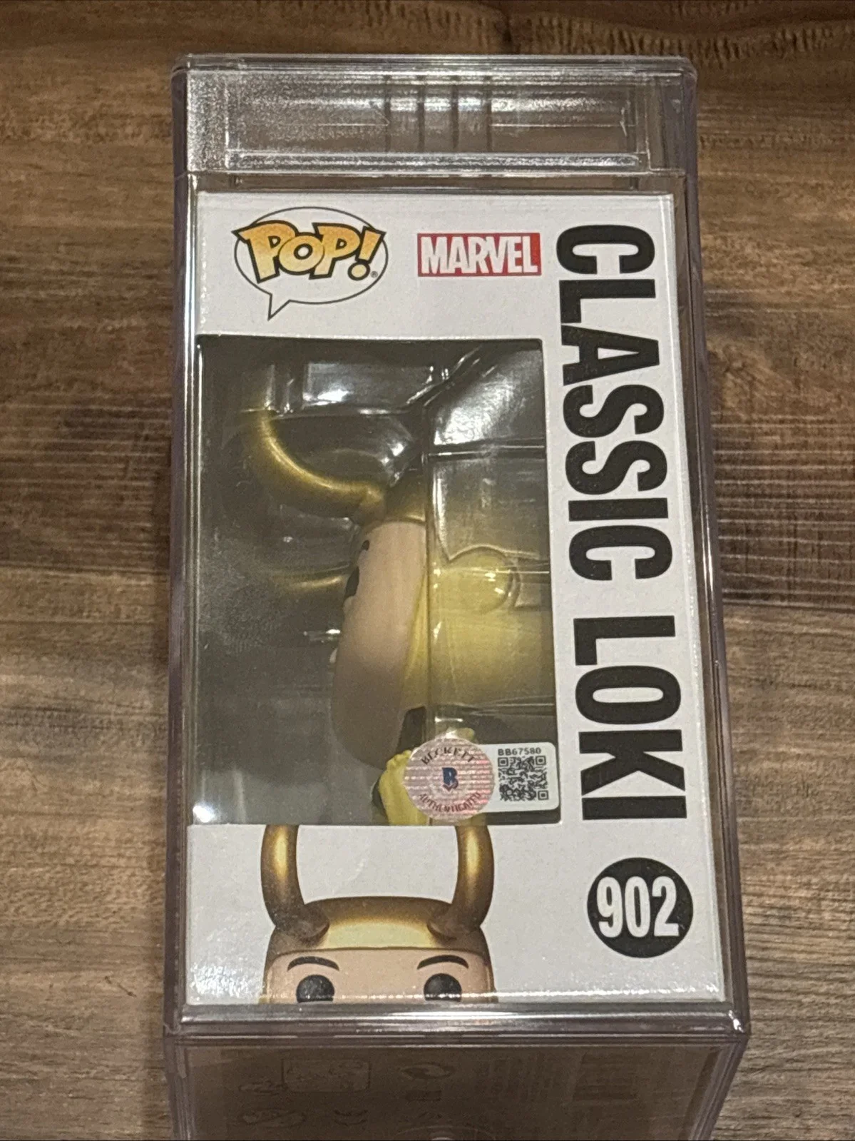 Richard E. Grant — Richard E Grant Signed Funko Pop 902 Classic Loki BAS PSA Encased Authentic, image 3