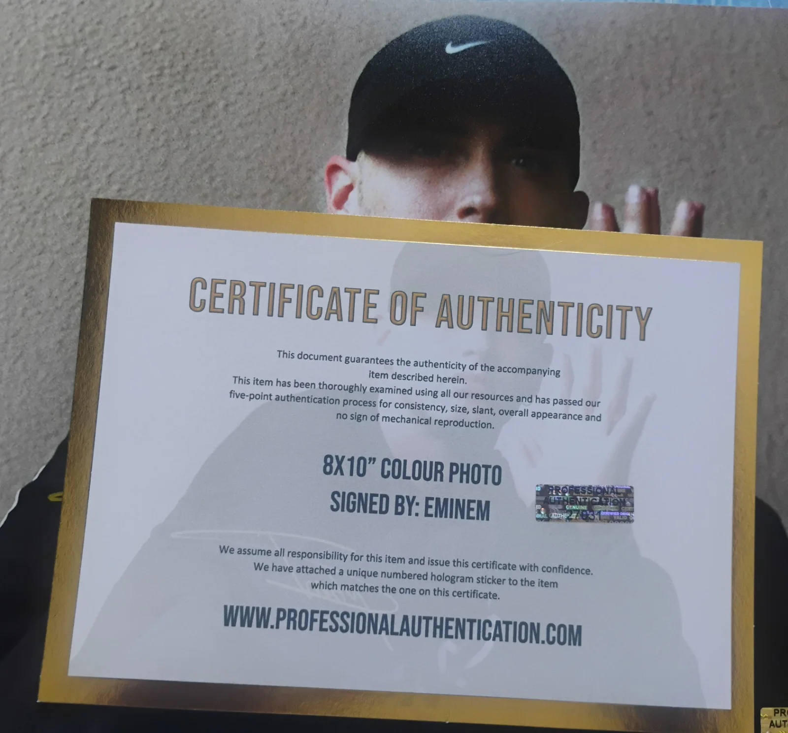 Eminem Hand Signed Autograph 8x10 Photo COA Marshall Mathers NO US TARIFFS, изображение 4