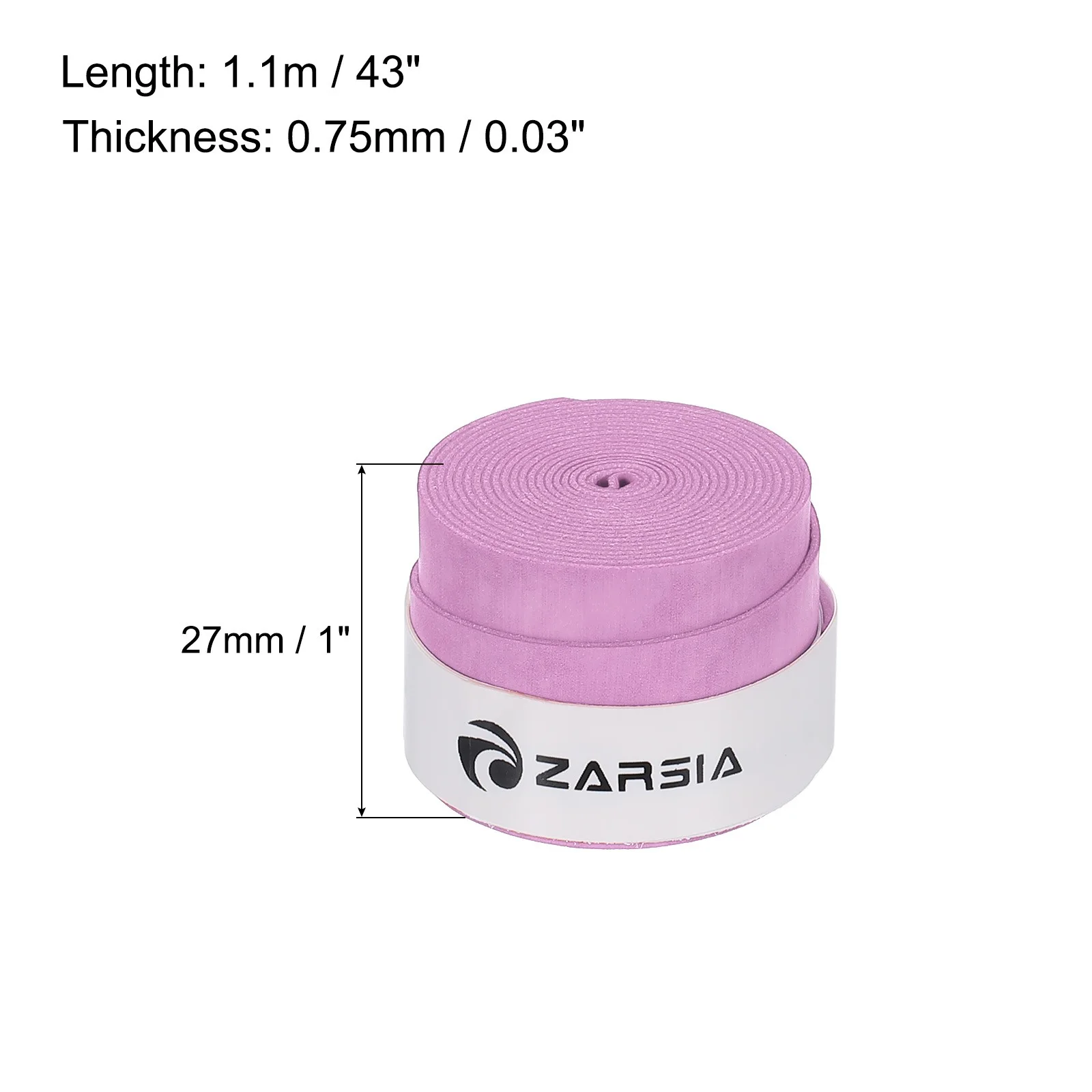2pcs Drum Stick Tape Drumstick Grips Anti Slip 1" Width 43" Light Purple, изображение 2