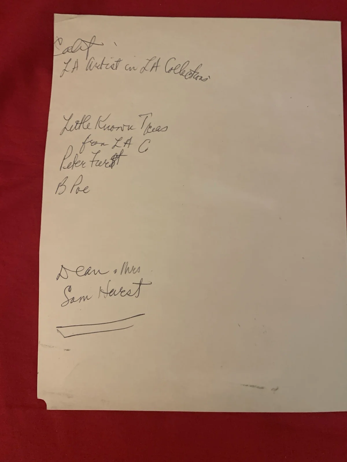 Vincent Price — Vincent Price Estate Handwritten Notes By Vincent Price On A File Folder! 40d, image 3