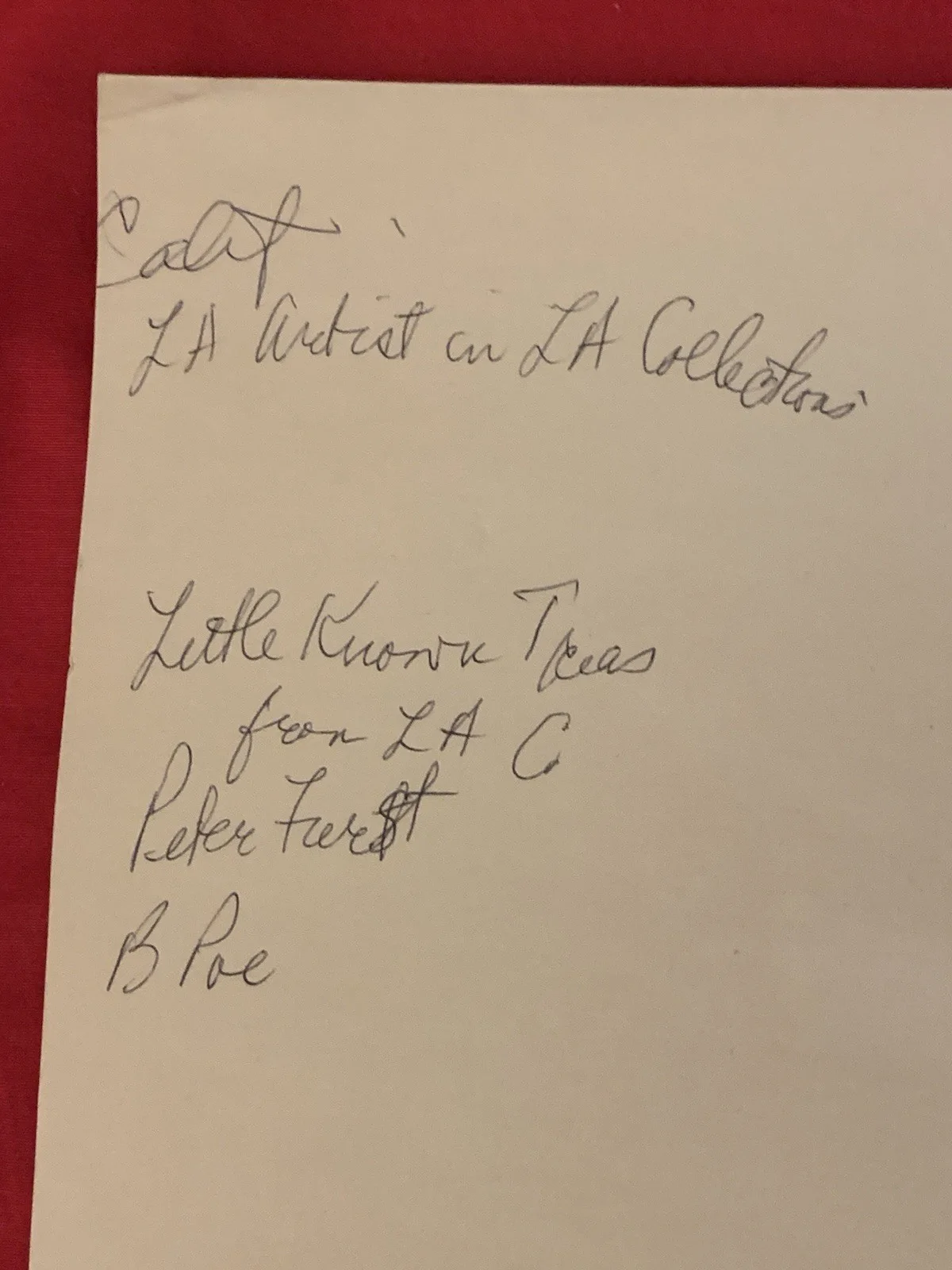 Vincent Price — Vincent Price Estate Handwritten Notes By Vincent Price On A File Folder! 40d, image 4