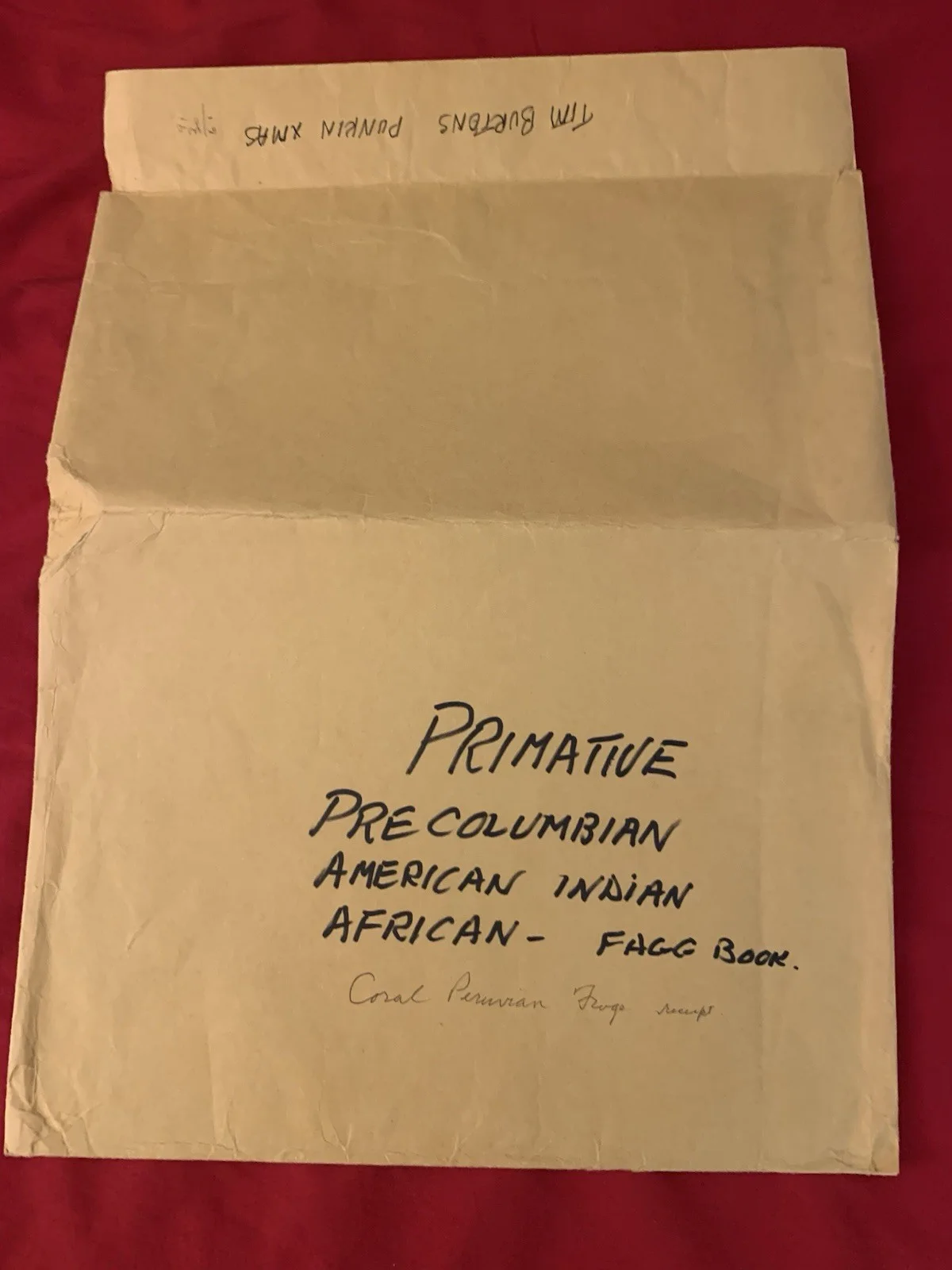 Vincent Price Estate Handwritten Notes on Envelope By Vincent Price! 40b, image 5