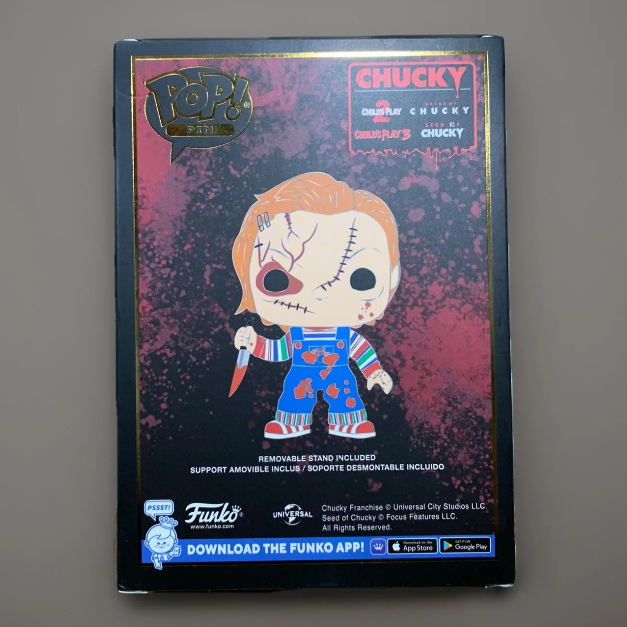 Alex Vincent — Alex Vincent (Andy) Signed Autographed Chucky Funko Pop Enamel Pin – with PA COA, изображение 2