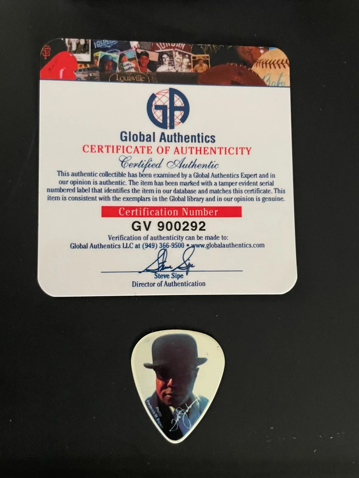 Tito Jackson — Tito Jackson Signed Baseball, Signed Photo, Guitar Pick, Newspaper Clip RARE!!, image 2