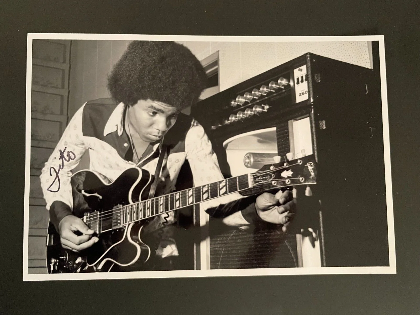 Tito Jackson — Tito Jackson Signed Baseball, Signed Photo, Guitar Pick, Newspaper Clip RARE!!, image 5