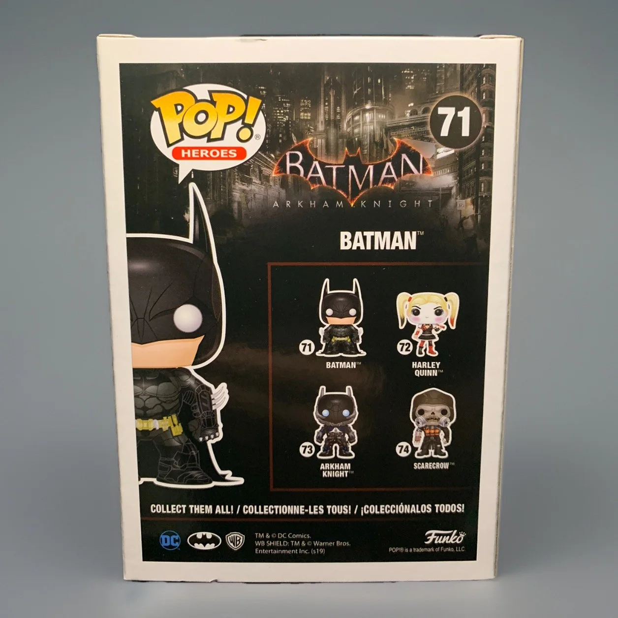 Christian Bale — Christian Bale Signed "Batman: Arkham Knight" #71 Batman Funko Pop with AWM COA, изображение 3