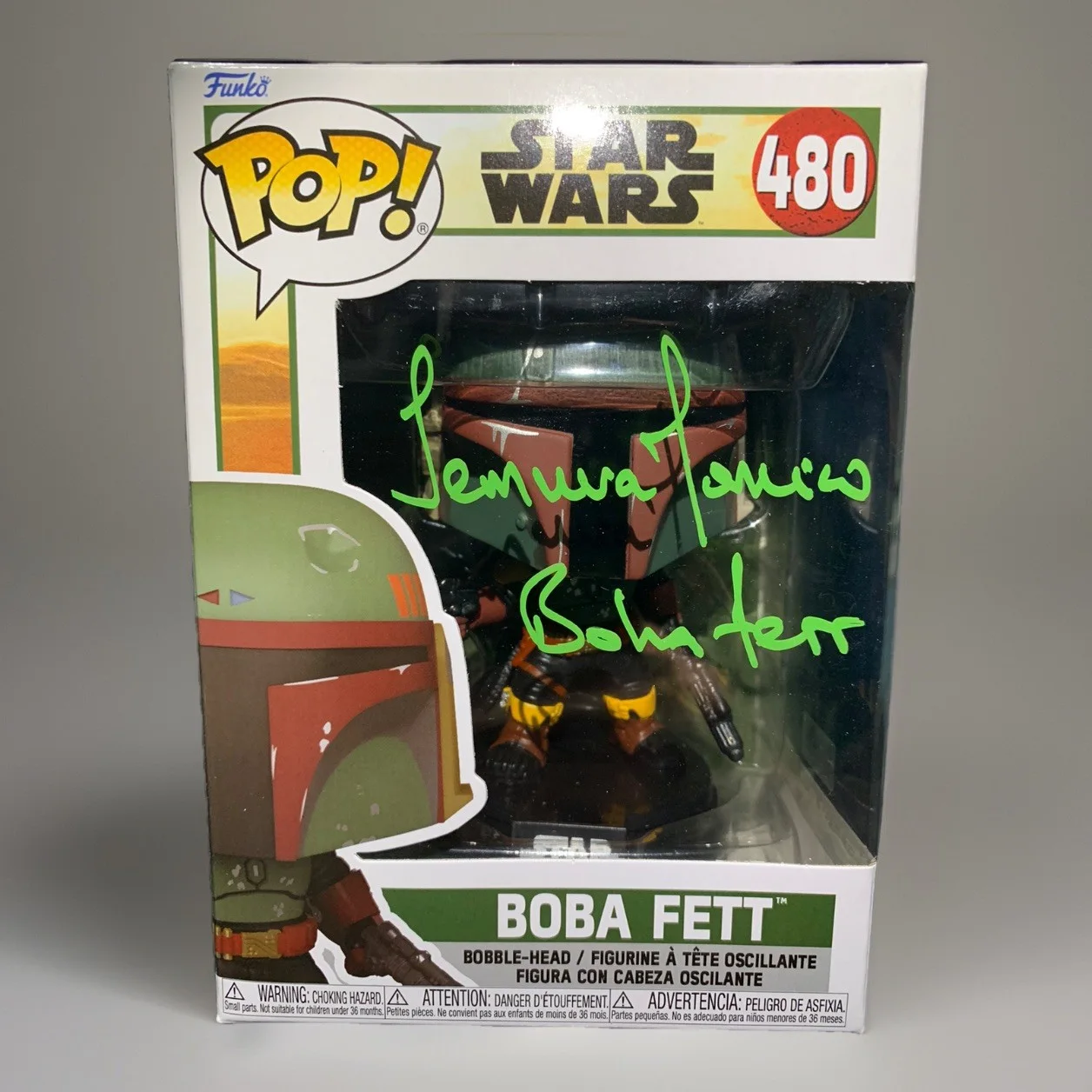 Temuera Morrison — Temuera Morrison Signed Autographed Boba Fett Funko Pop “Star Wars” Figure – COA