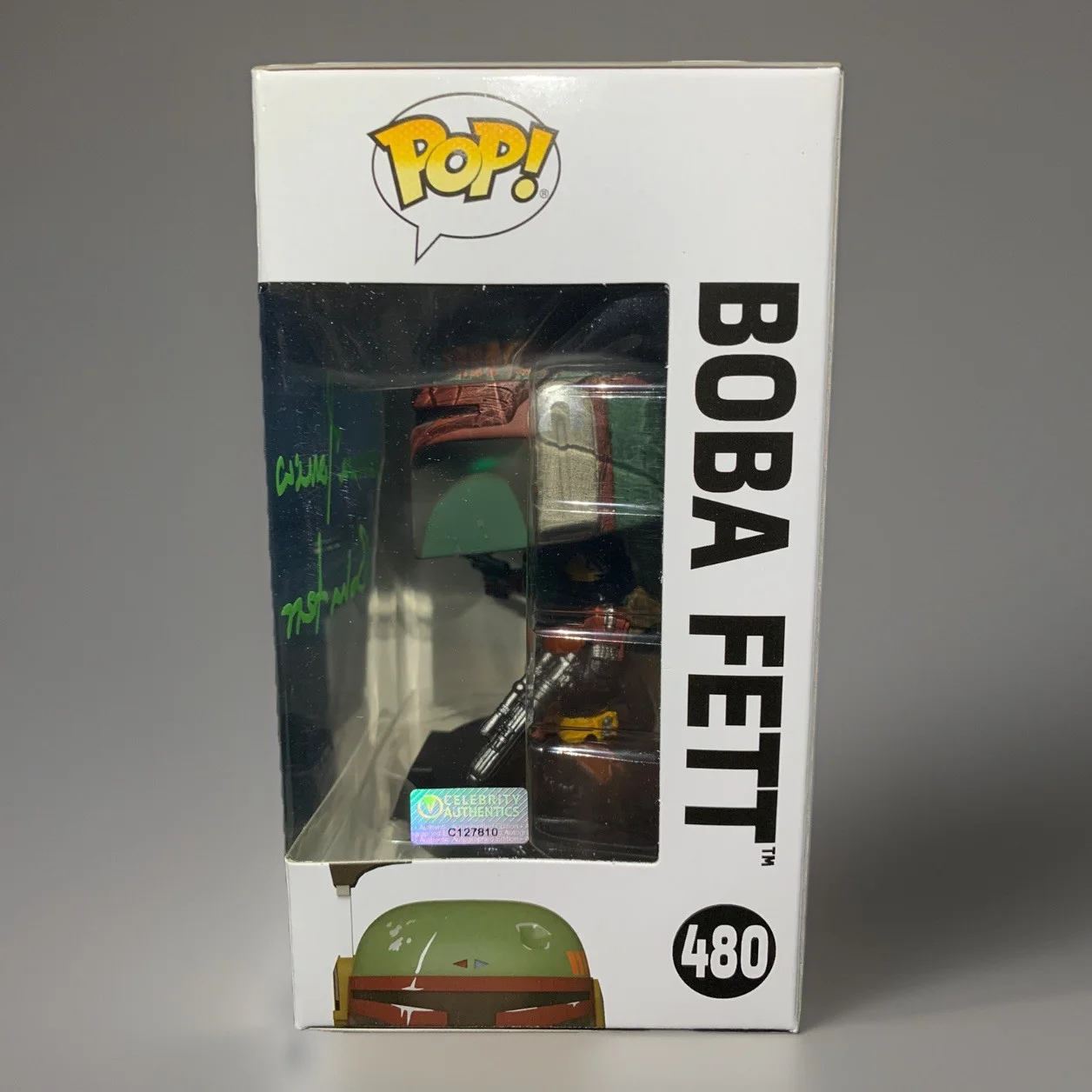 Temuera Morrison — Temuera Morrison Signed Autographed Boba Fett Funko Pop “Star Wars” Figure – COA, image 2