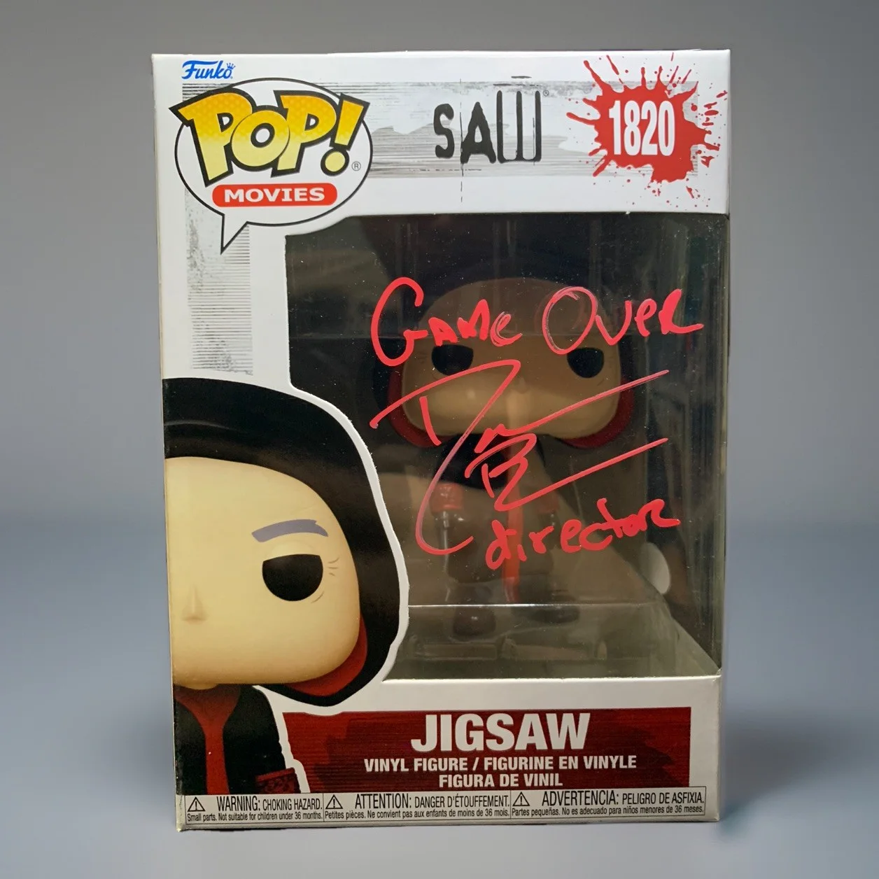 Darren Lynn Bousman — Darren Lynn Bousman Signed Autographed Jigsaw Funko Pop! “Saw” Vinyl Figure –JSA