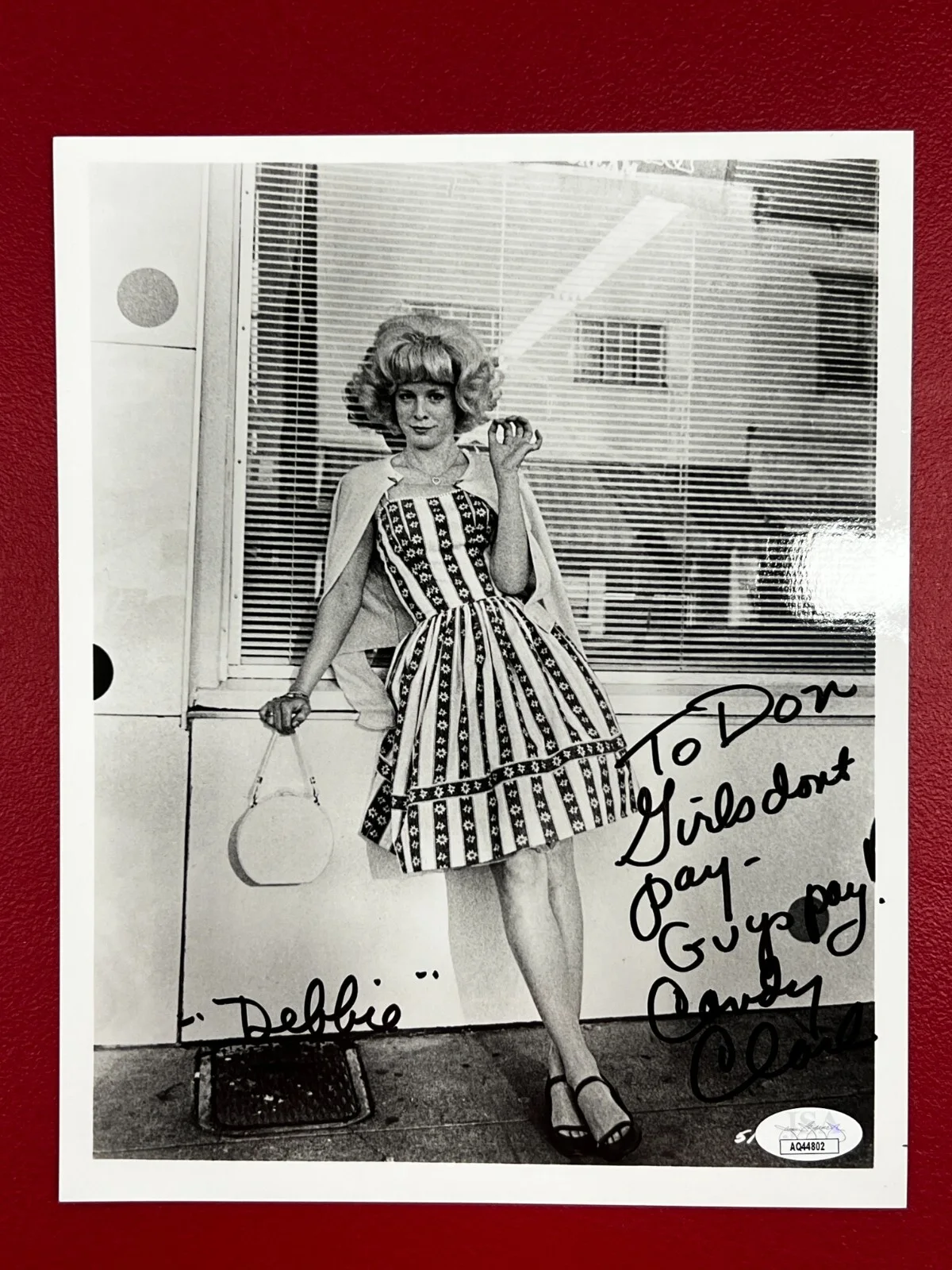 Candy Clark — Candy Clark Signed 8x10 Photograph w/ JSA "Debbie - Girls Don't Pay - Guys Pay"!, изображение 2