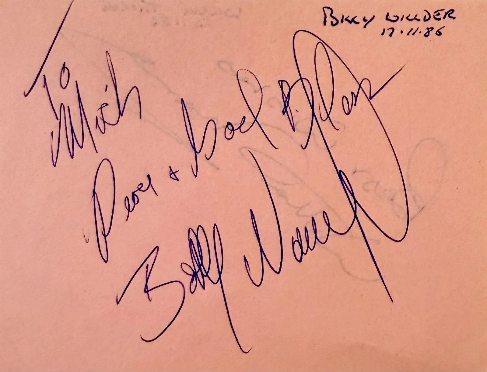 Billy Wirth, Willie Thorne — BILLY WIRTH & WILLIE THORNE Dual Signed Autographed 4x5 ALBUM PAGE THE LOST BOYS