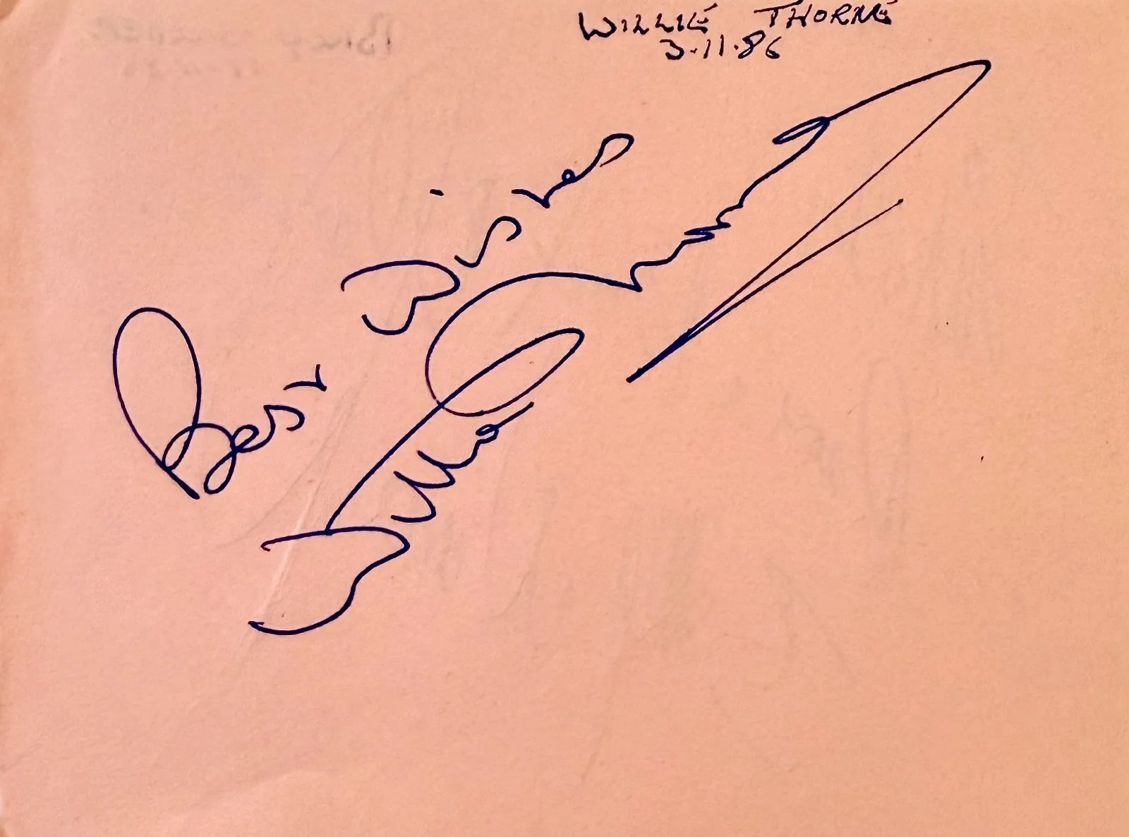Billy Wirth, Willie Thorne — BILLY WIRTH & WILLIE THORNE Dual Signed Autographed 4x5 ALBUM PAGE THE LOST BOYS, изображение 2