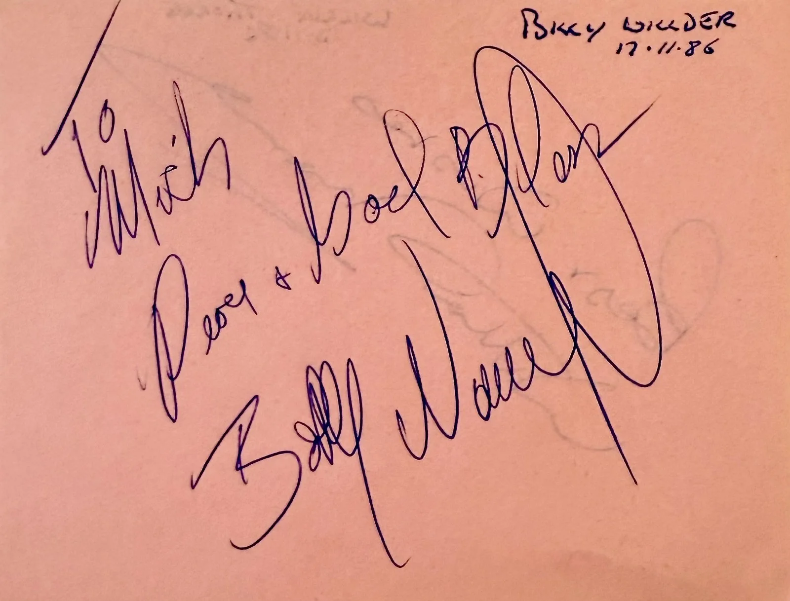 Billy Wirth, Willie Thorne — BILLY WIRTH & WILLIE THORNE Dual Signed Autographed 4x5 ALBUM PAGE THE LOST BOYS, изображение 3